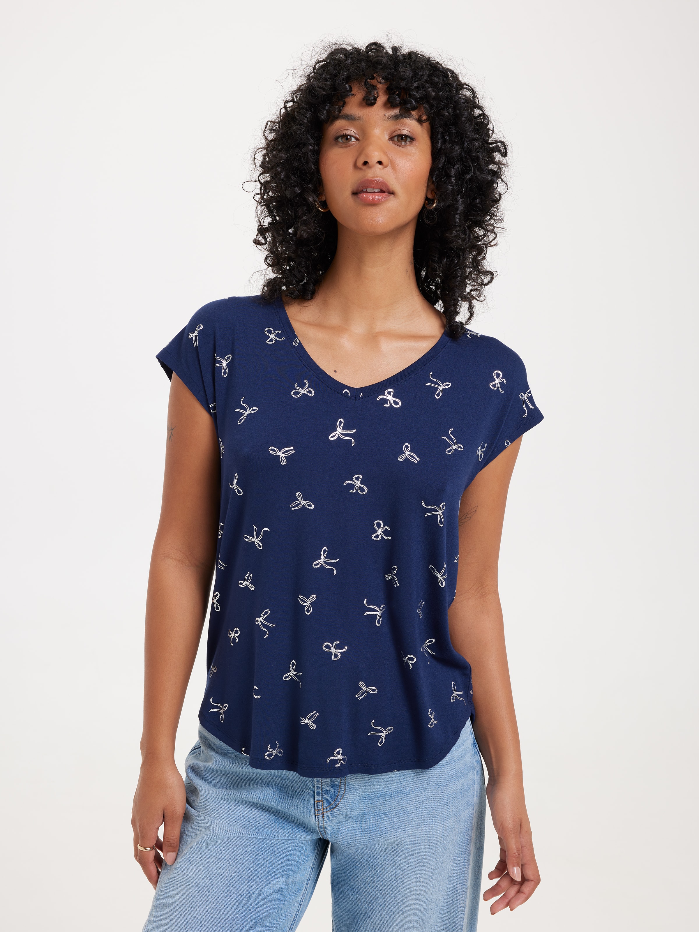 Luxe V Neck Tee