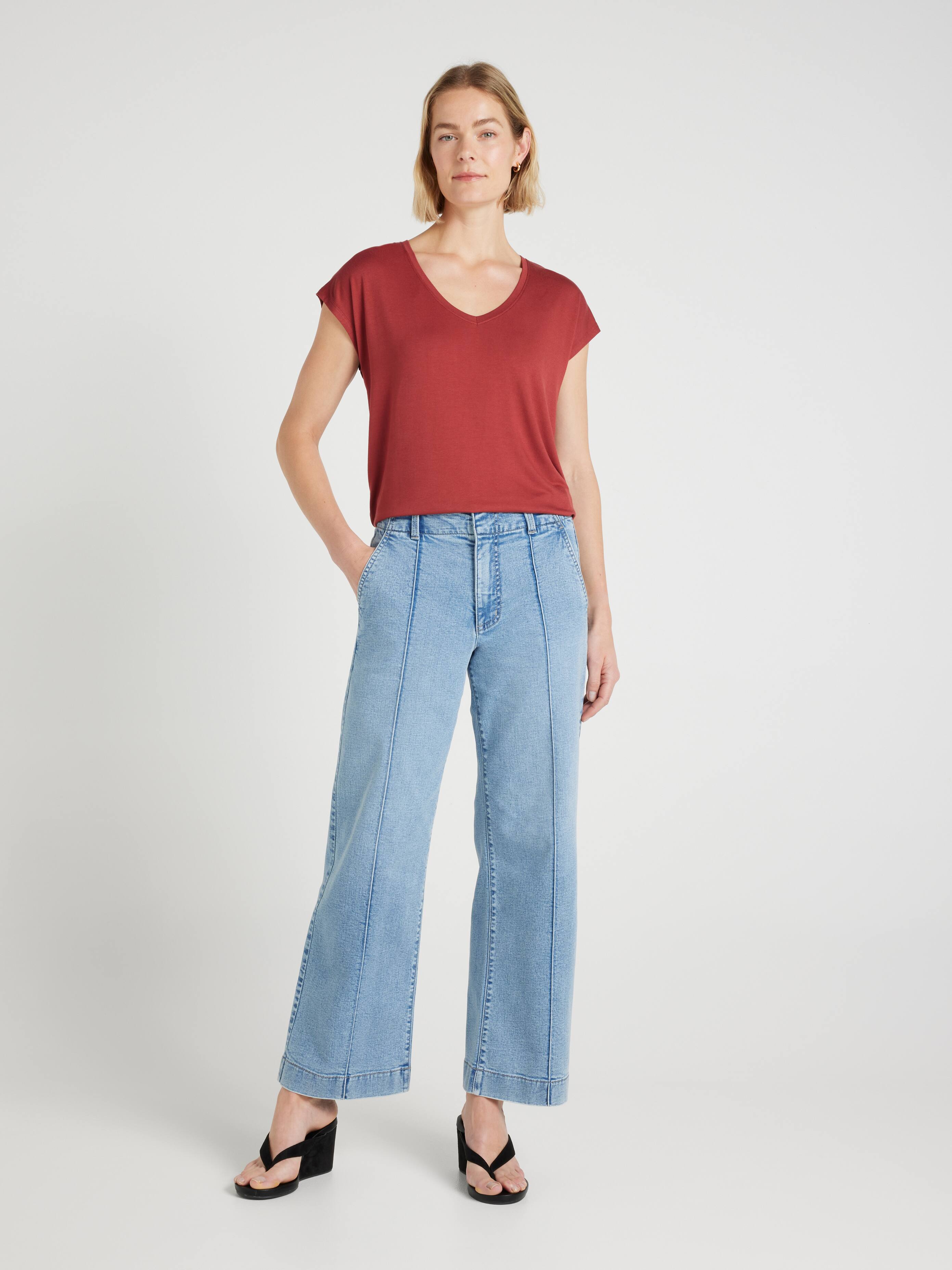 Luxe V Neck Tee