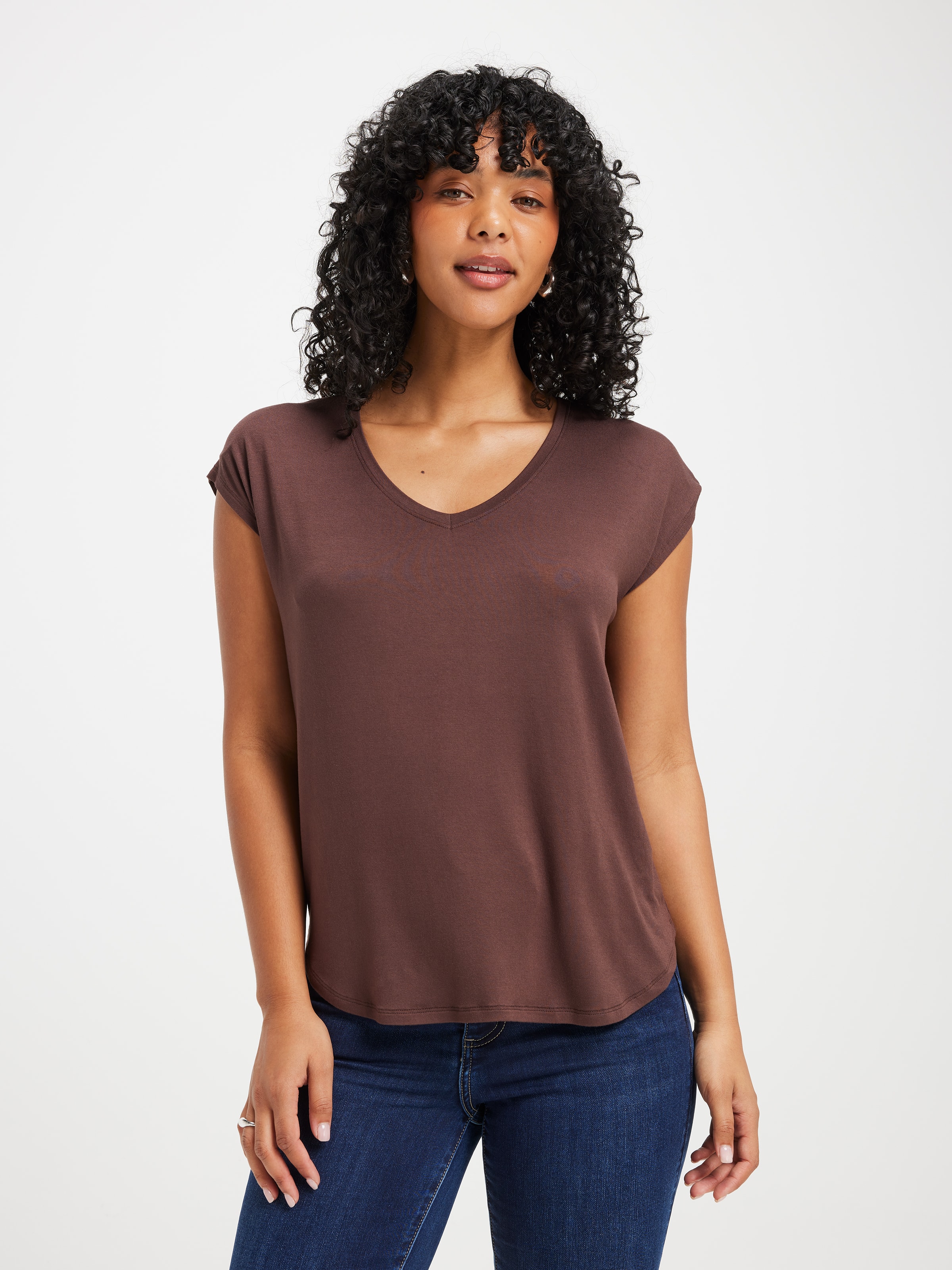 Luxe V Neck Tee