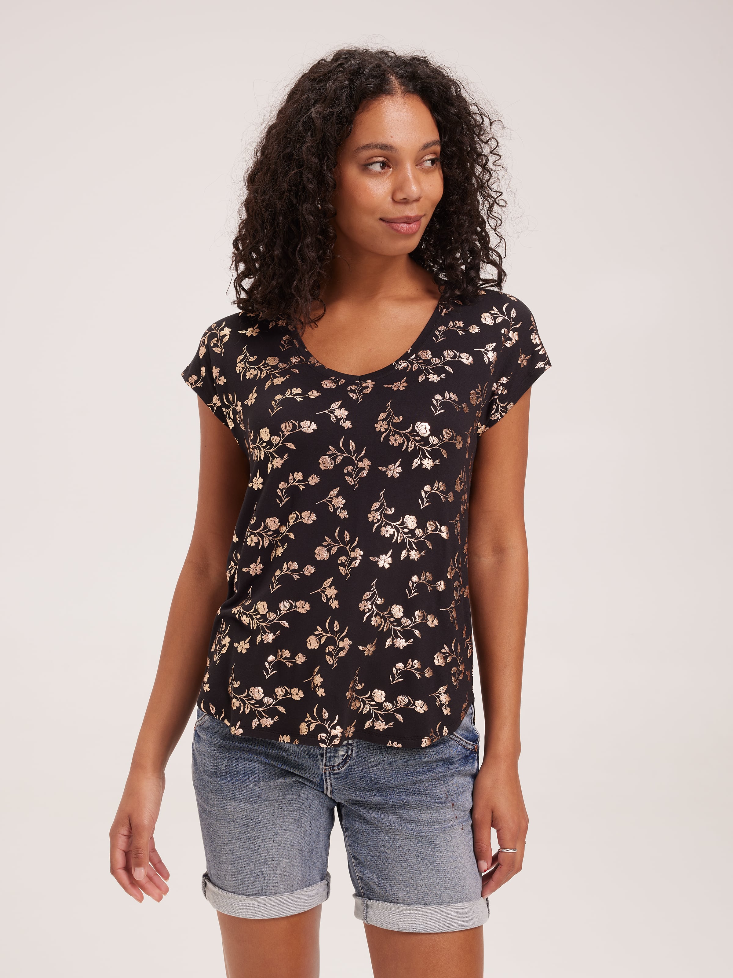 Luxe V Neck Tee