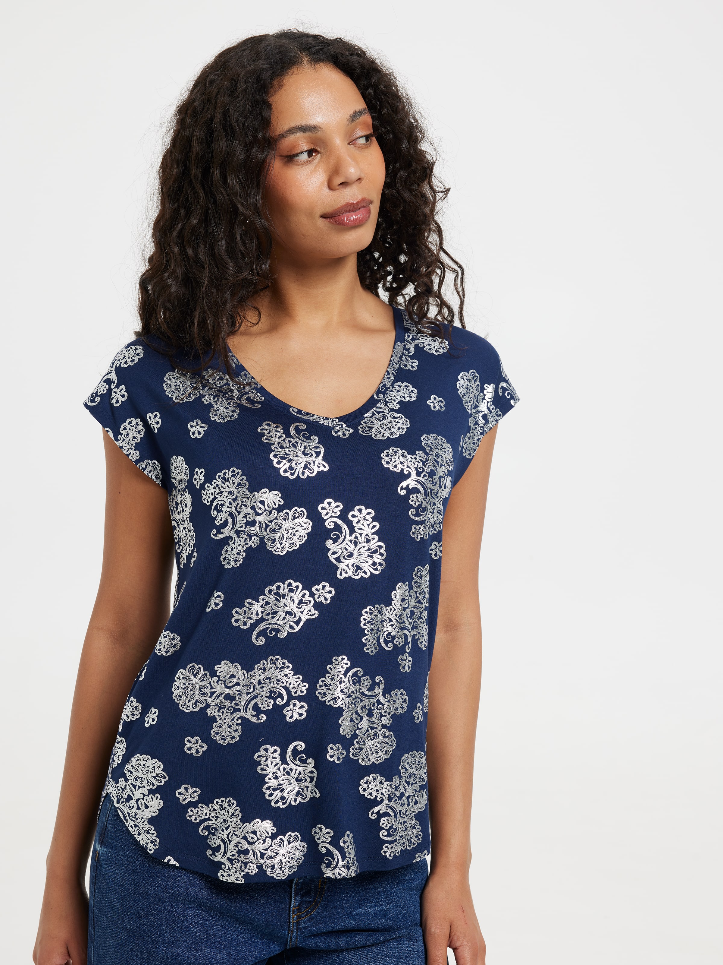 Luxe V Neck Tee