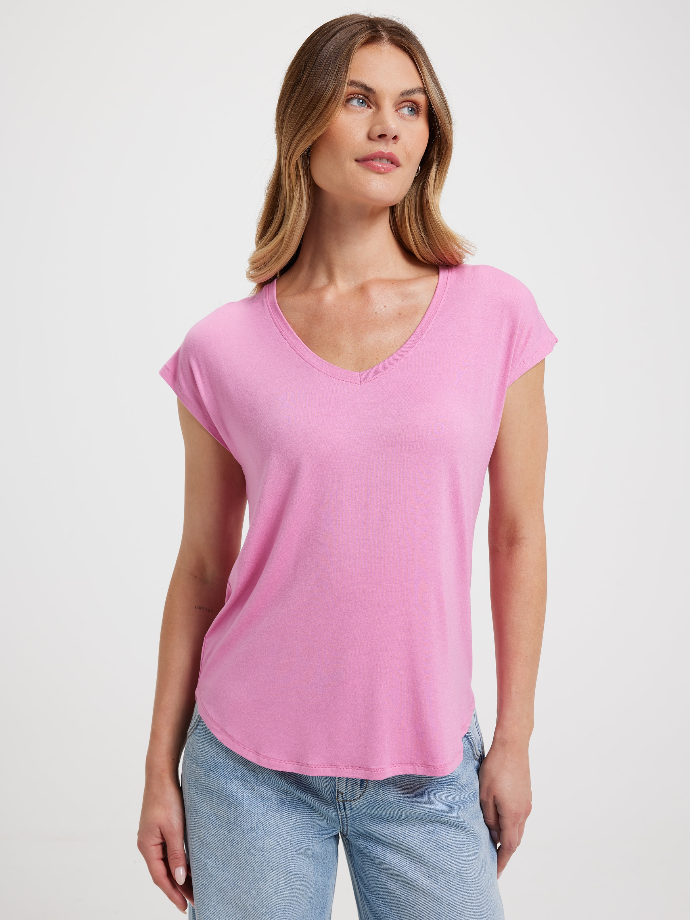 Luxe V Neck Tee