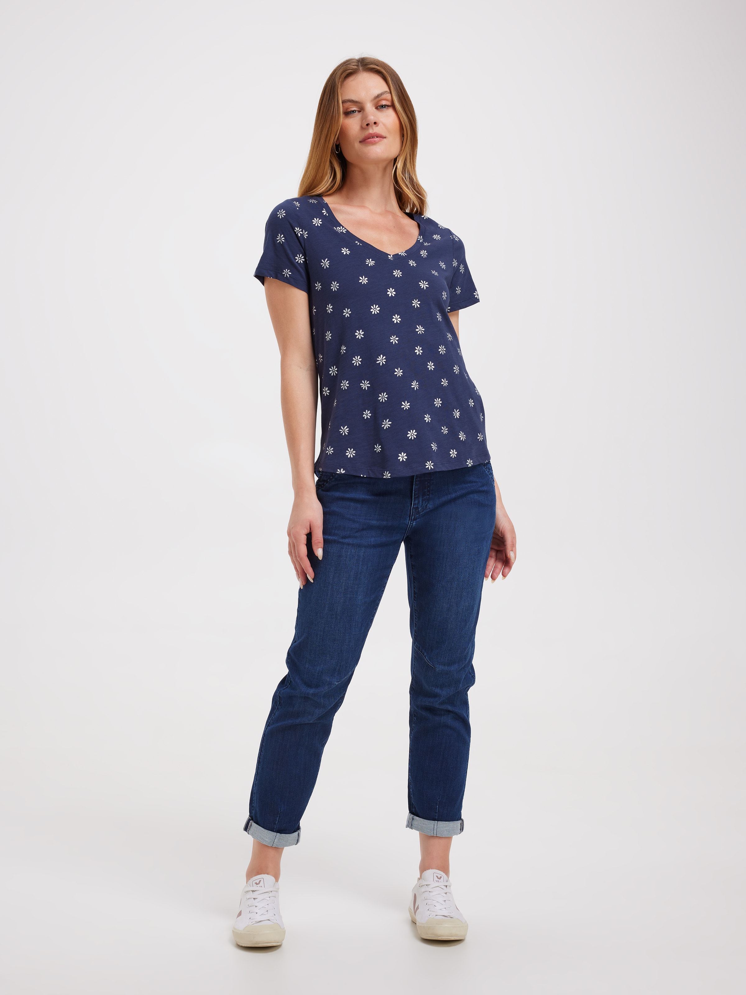 Perfect V Neck Boyfriend Tee