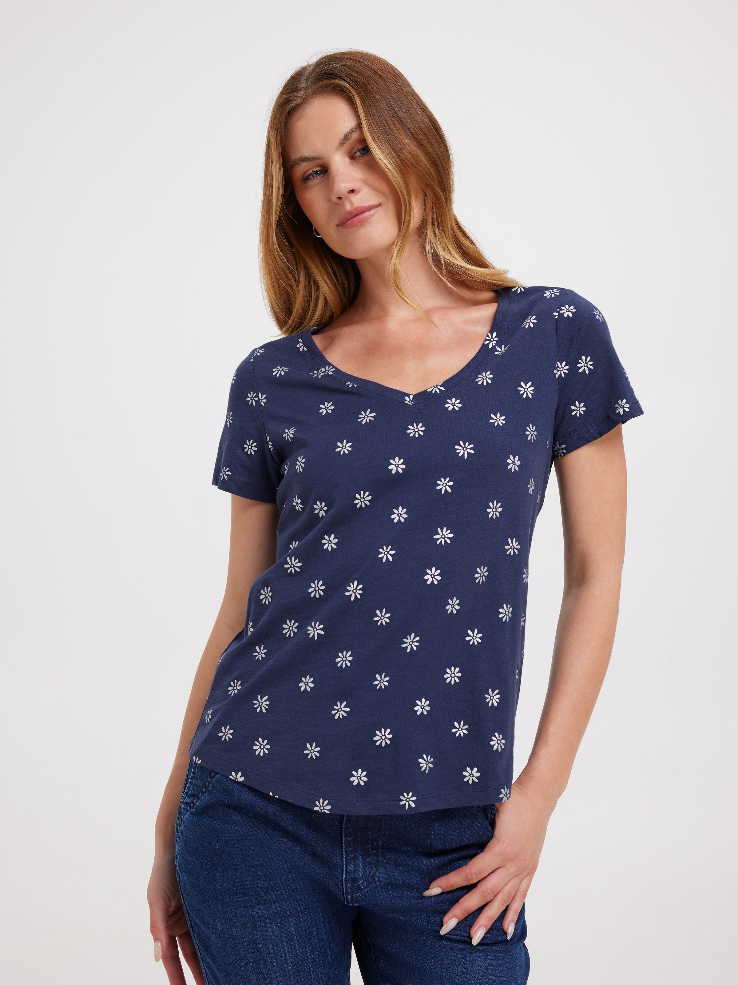 Perfect V Neck Boyfriend Tee