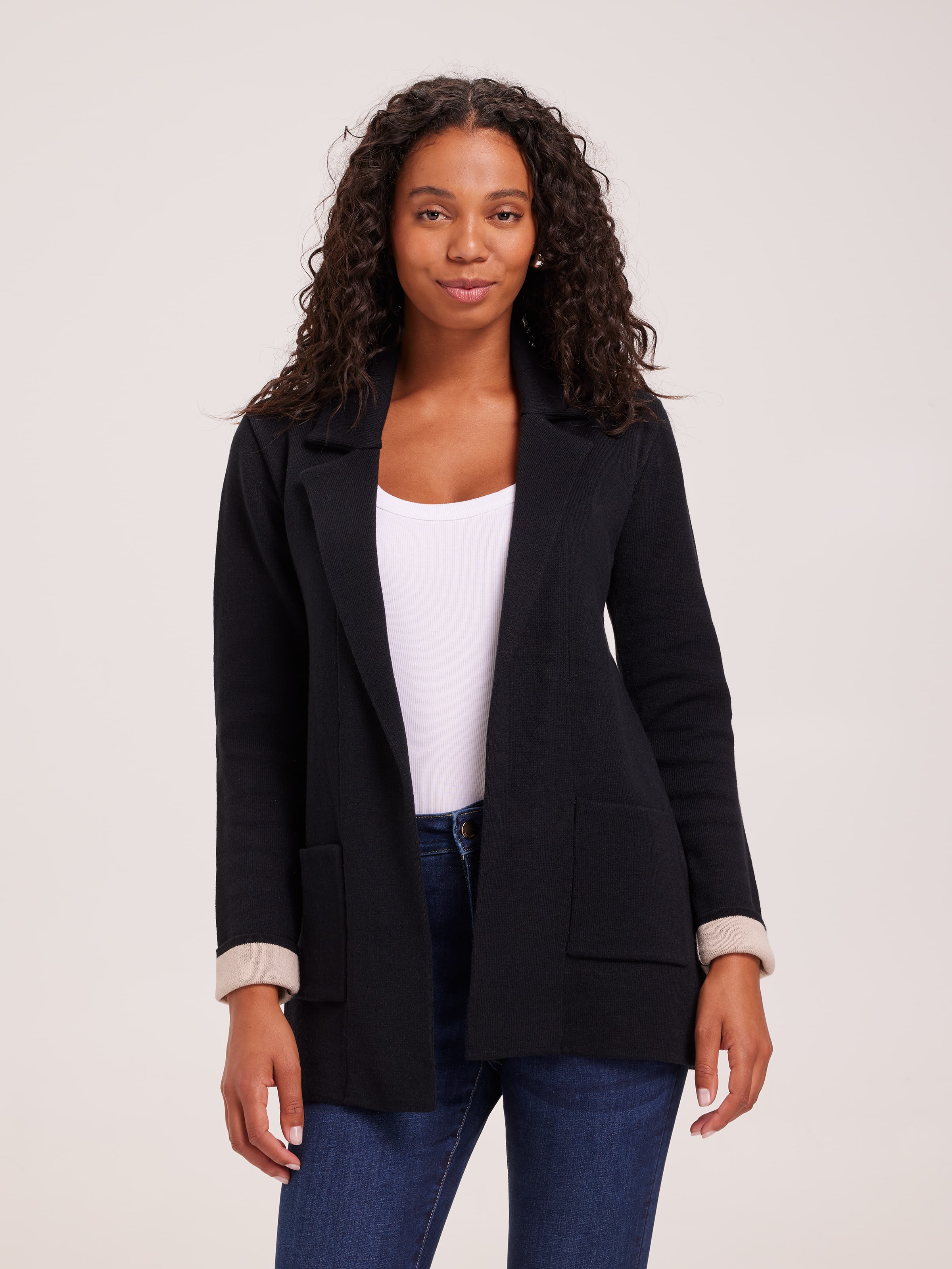 Beth Boyfriend Knit Blazer