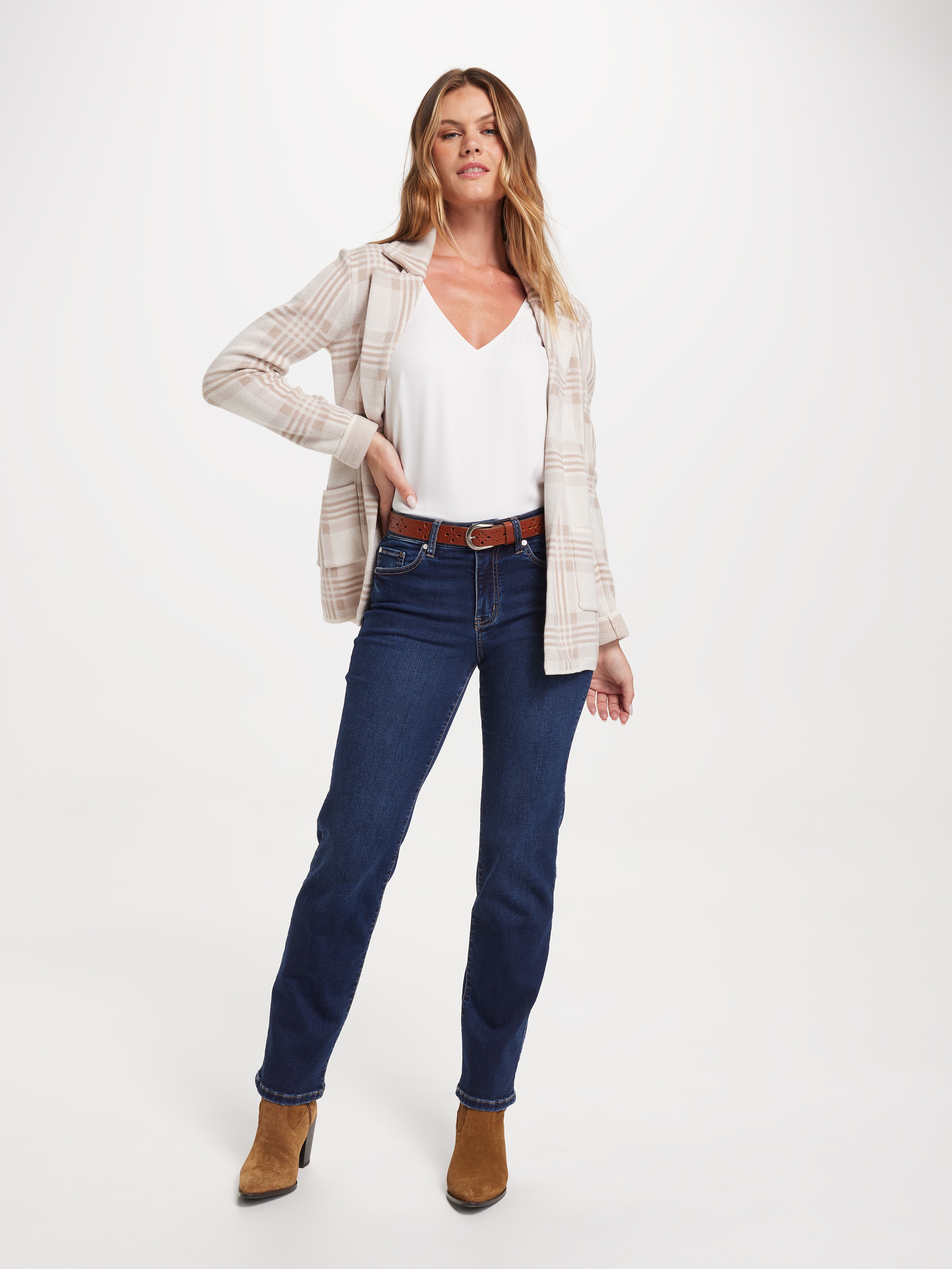 Beth Boyfriend Knit Blazer