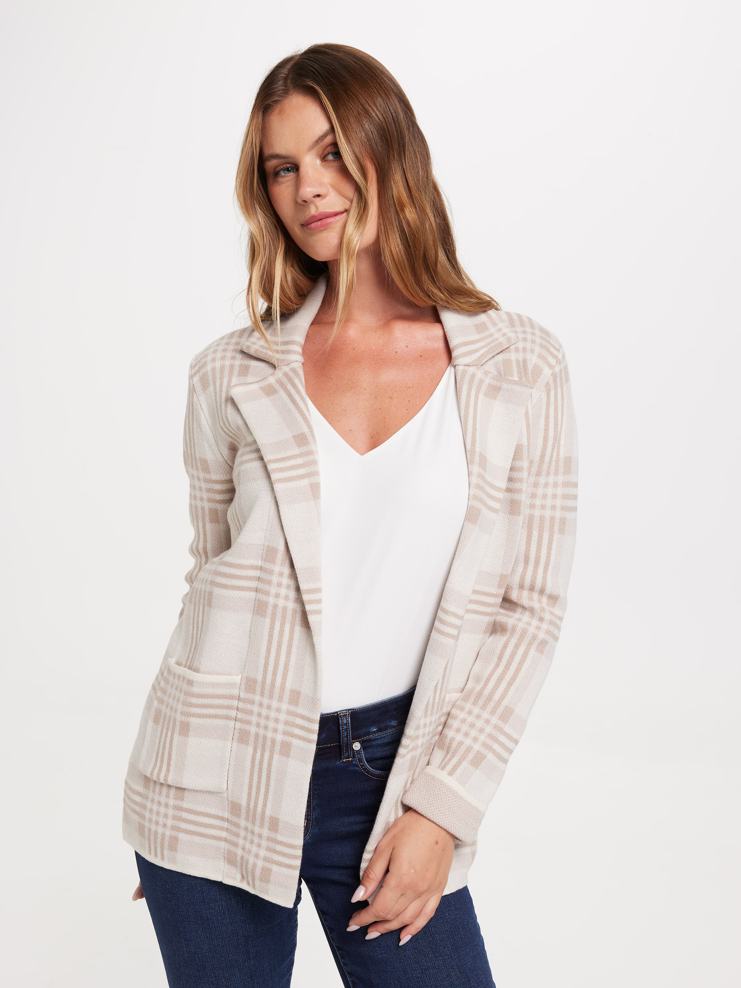 Beth Boyfriend Knit Blazer