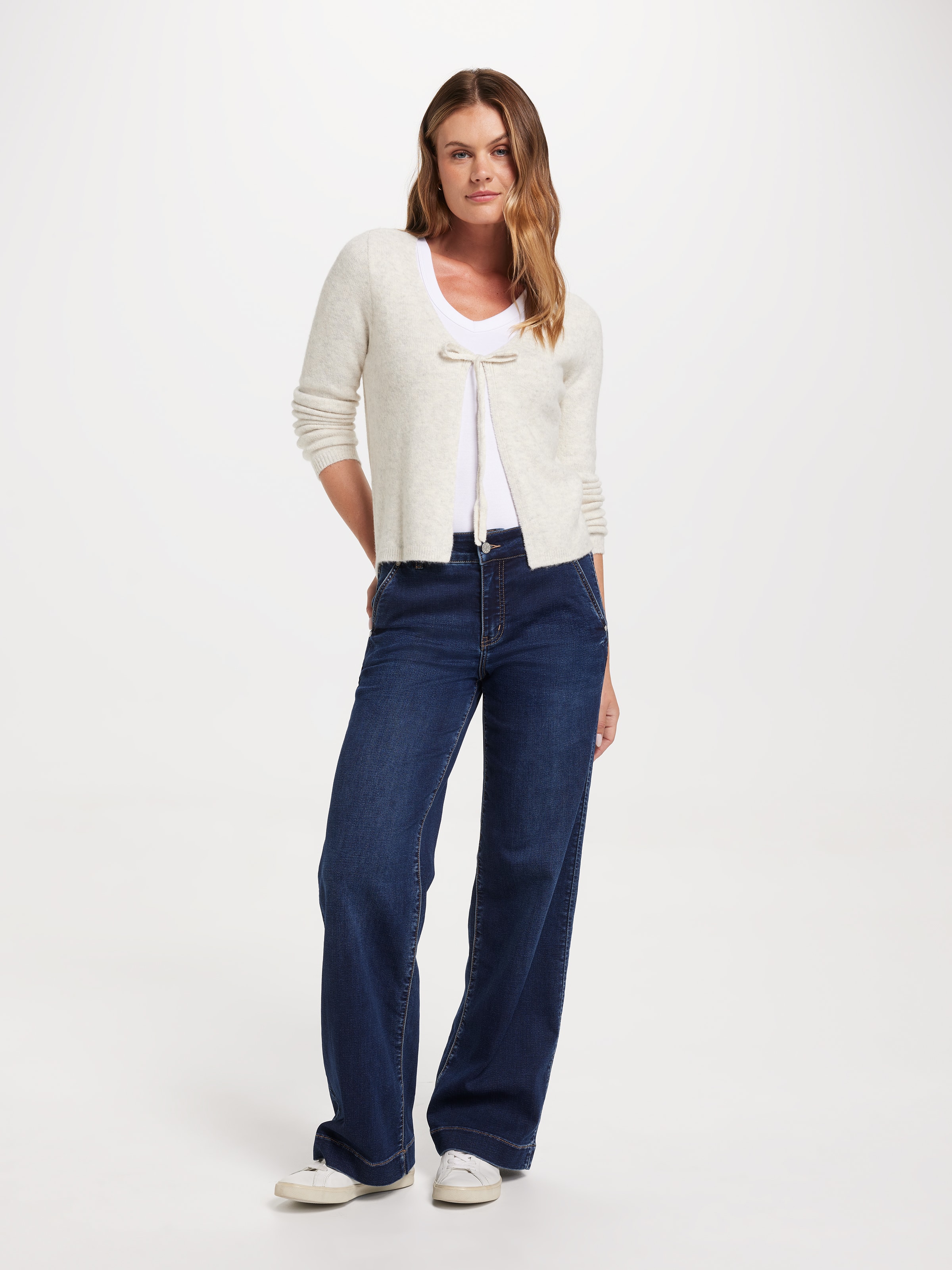 Alba Tie Front Cardi