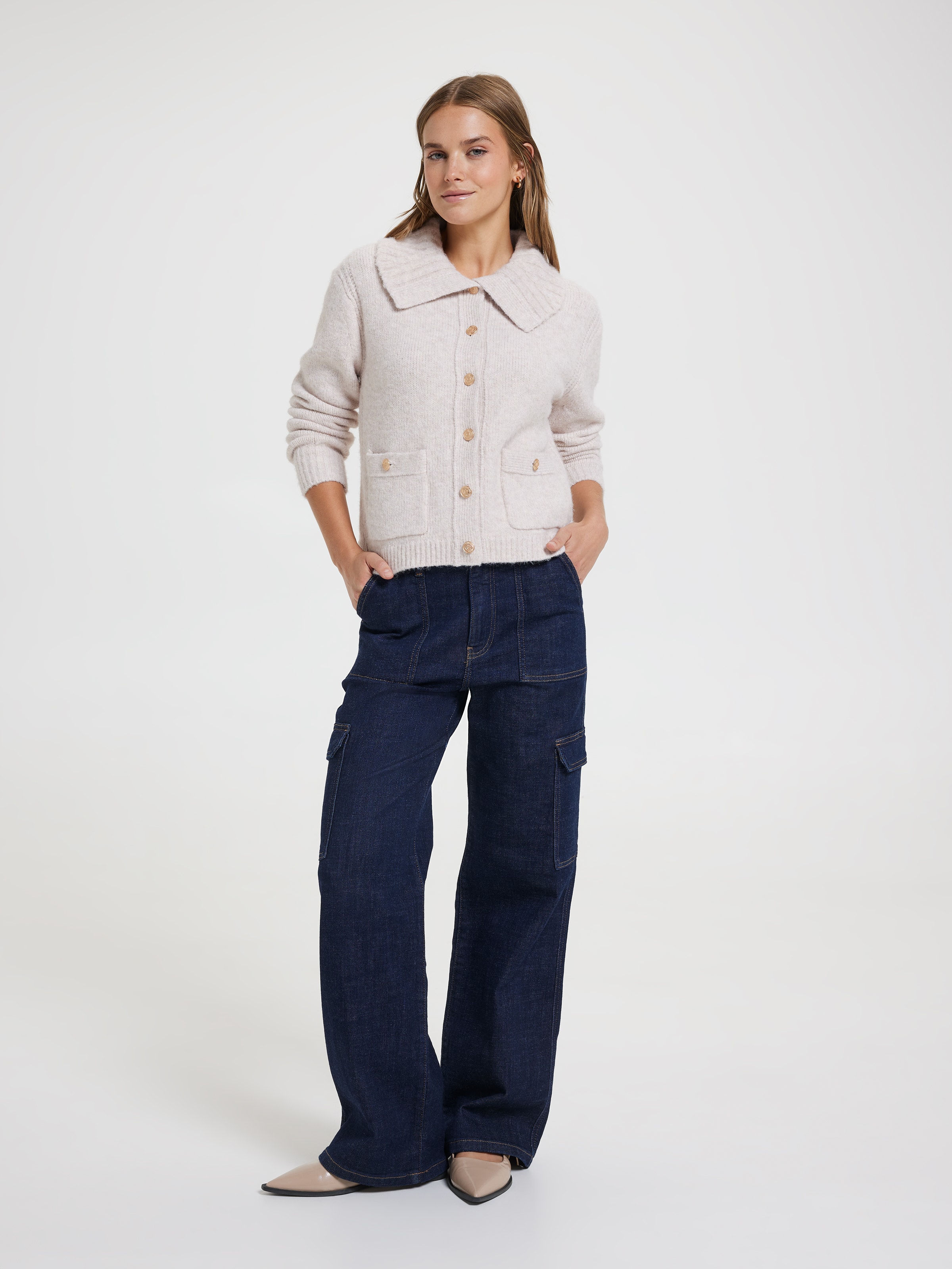 Haven Collared Detail Cardi
