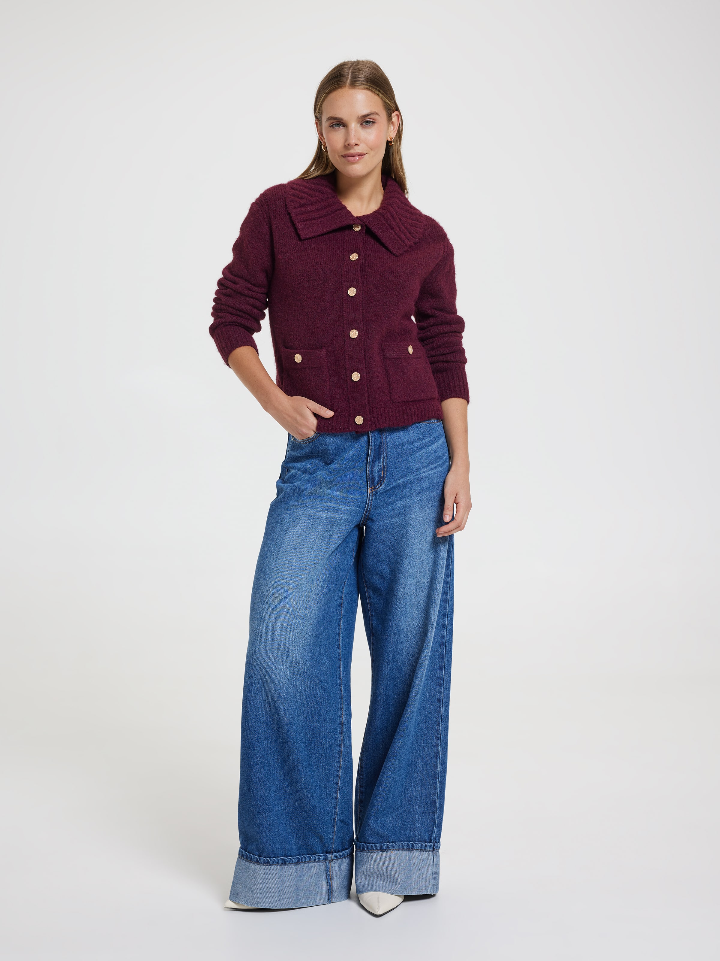 Haven Collared Detail Cardi