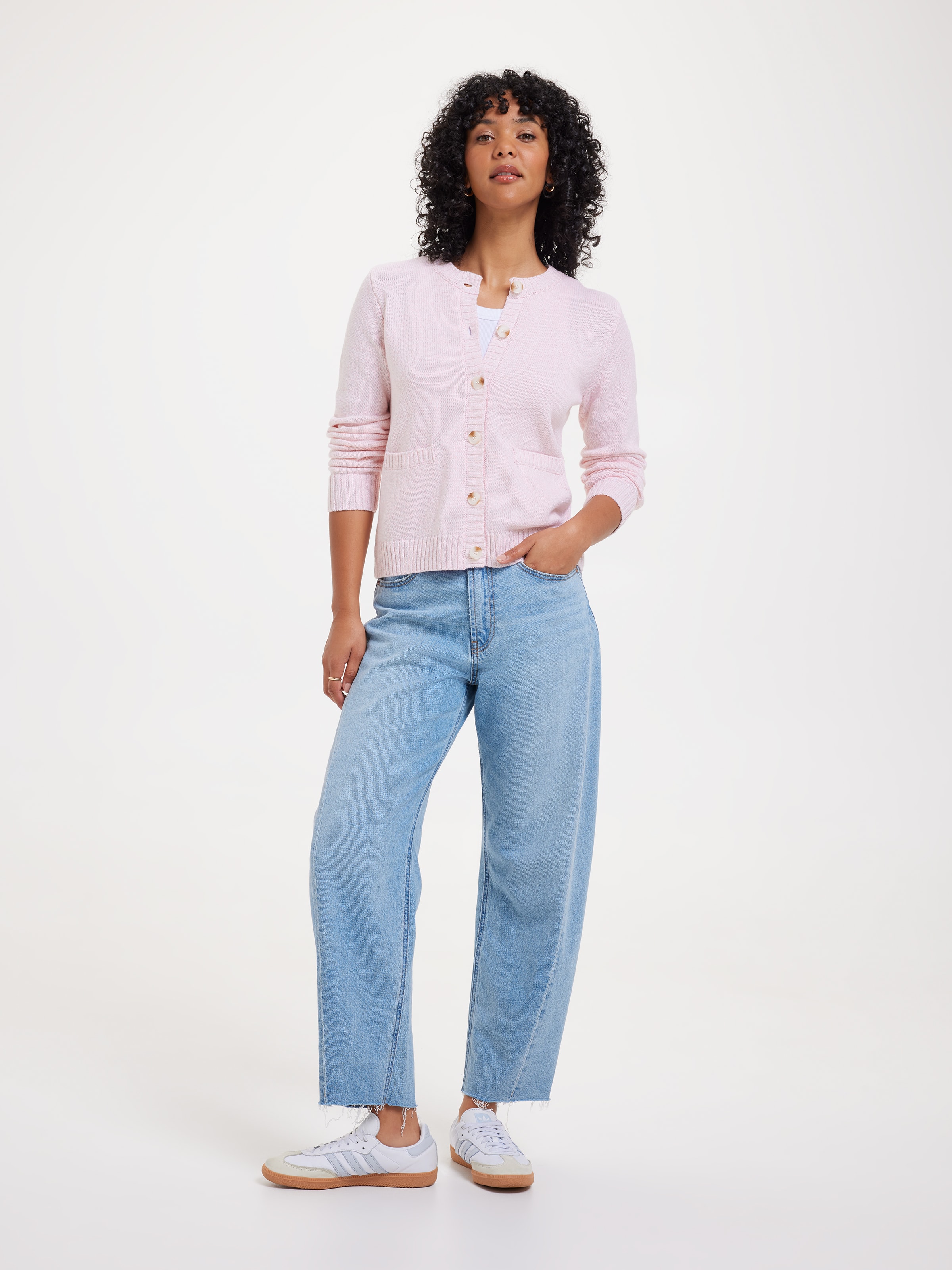 Claire Cropped Crew Neck Cardi