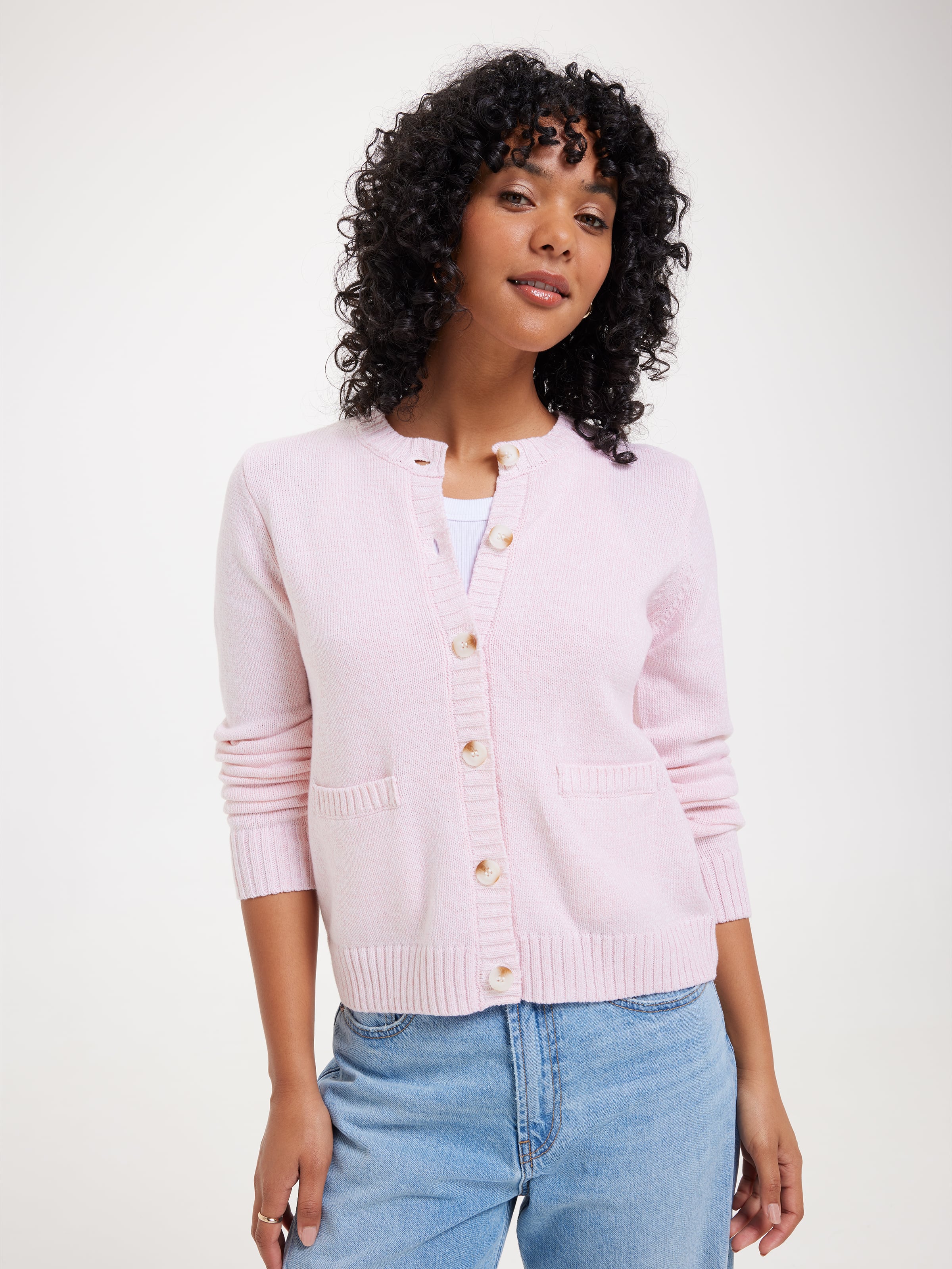 Claire Cropped Crew Neck Cardi