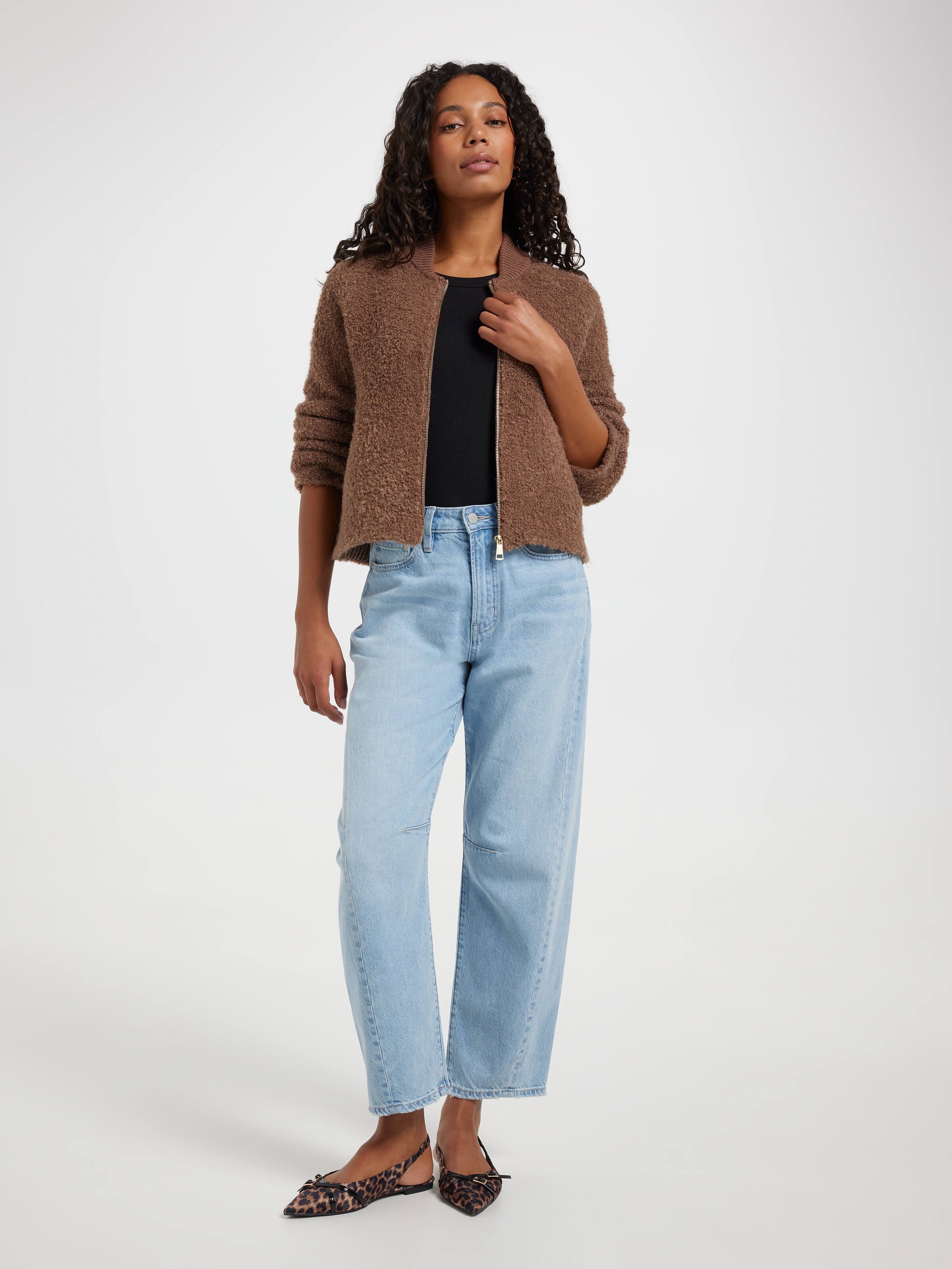 Bree Boucle Knit Bomber
