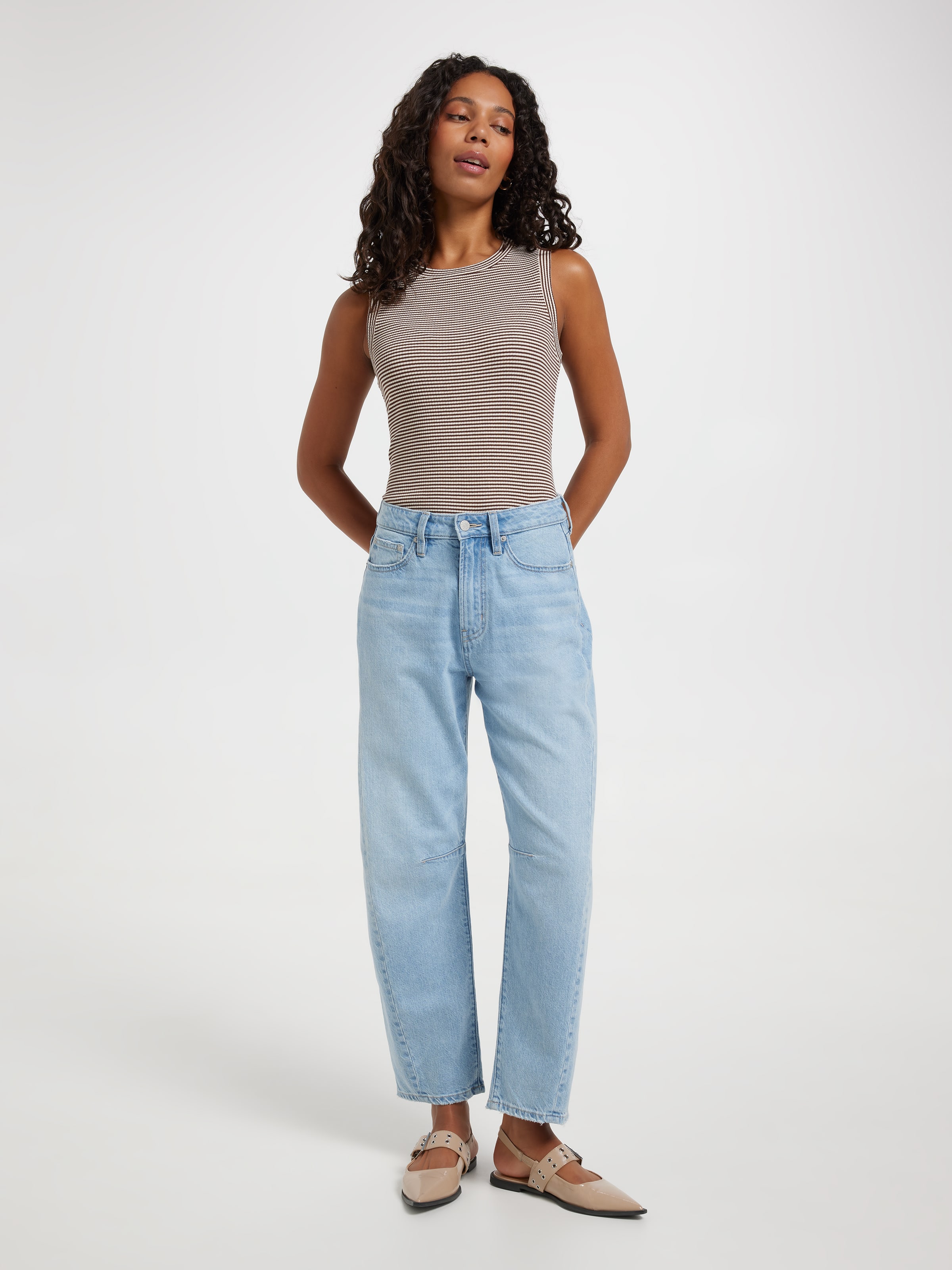Tori Lurex Waffle Tank