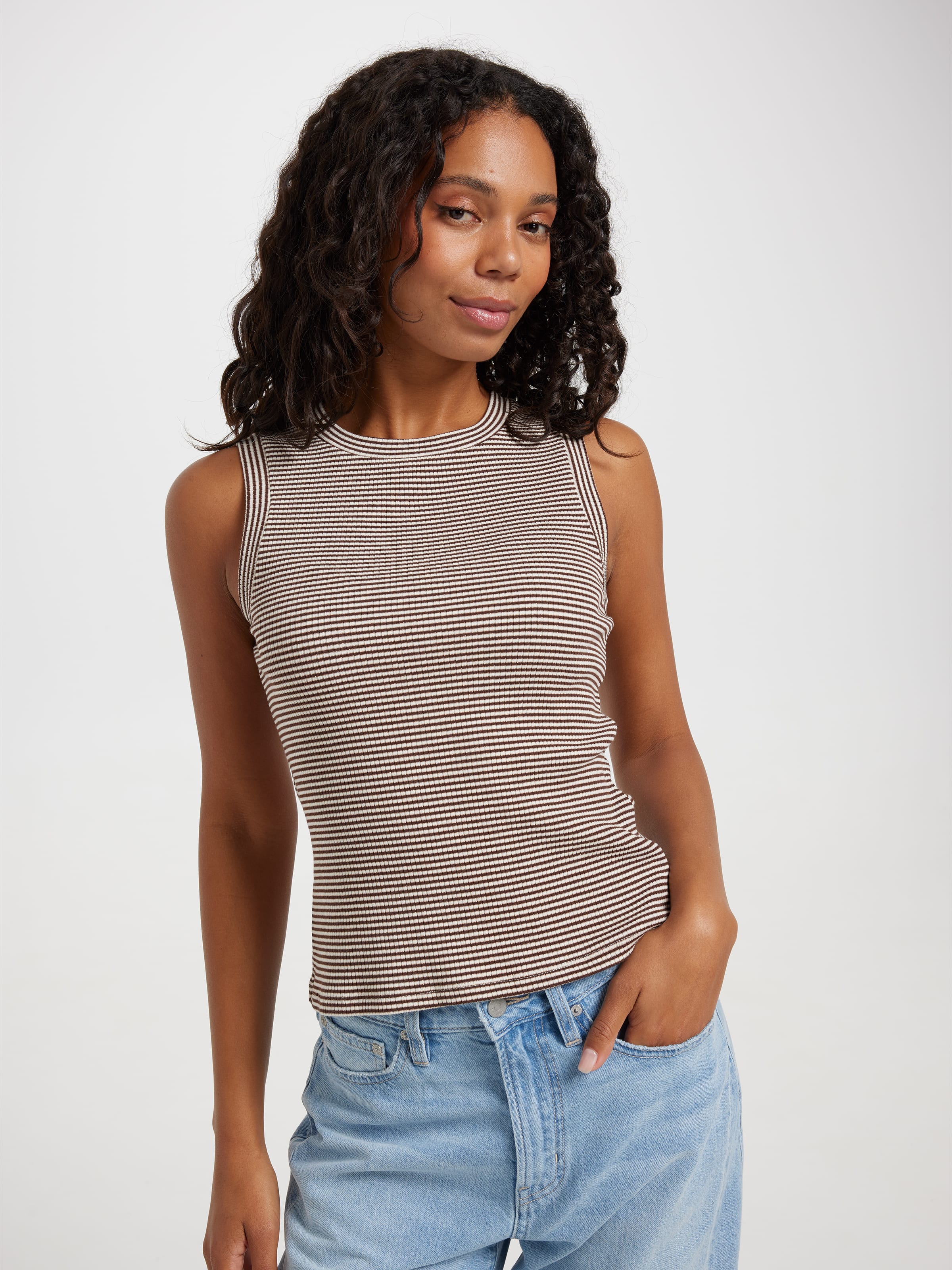 Tori Lurex Waffle Tank
