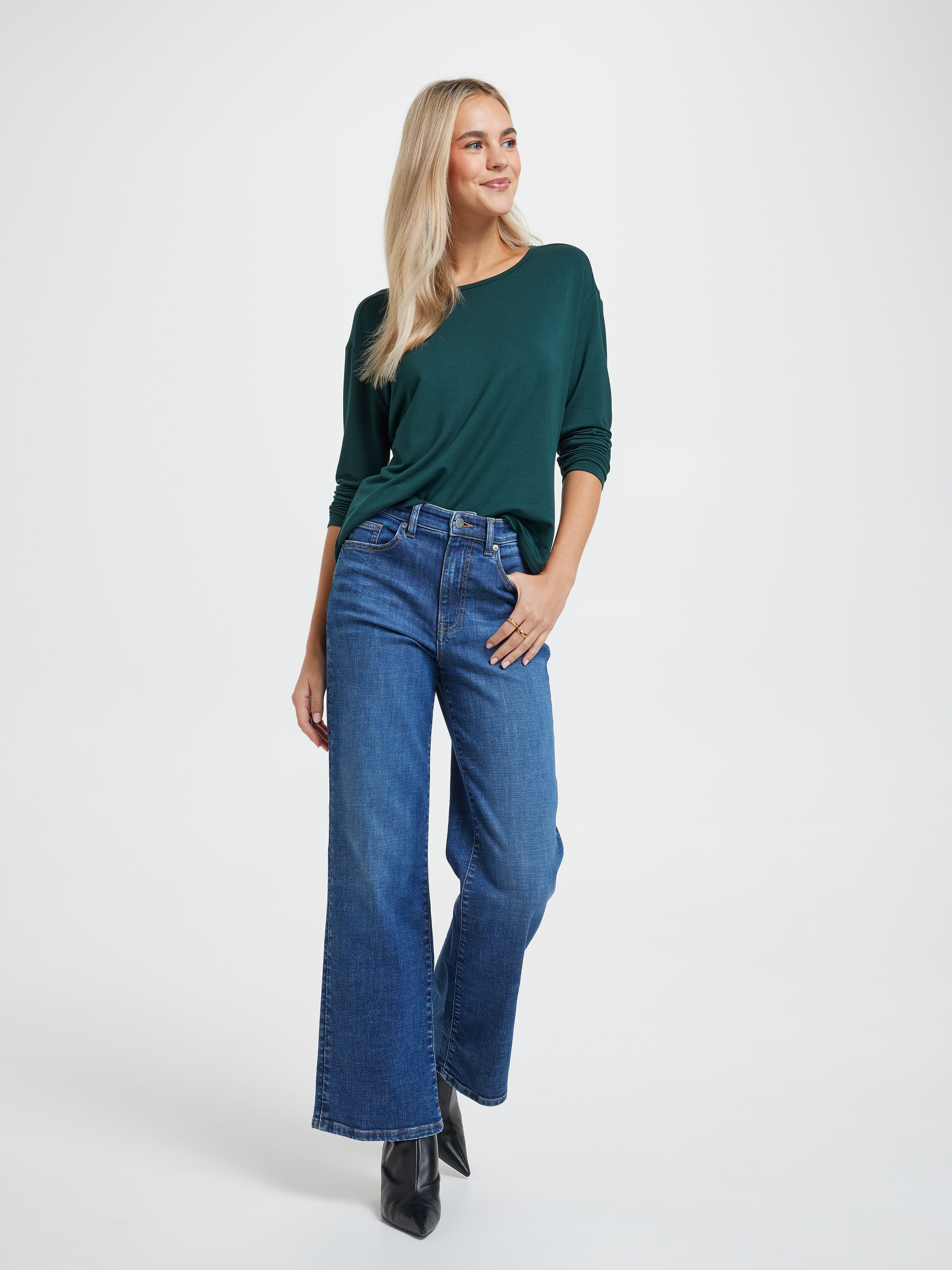 Luxe Long Sleeve Modal Crew Top