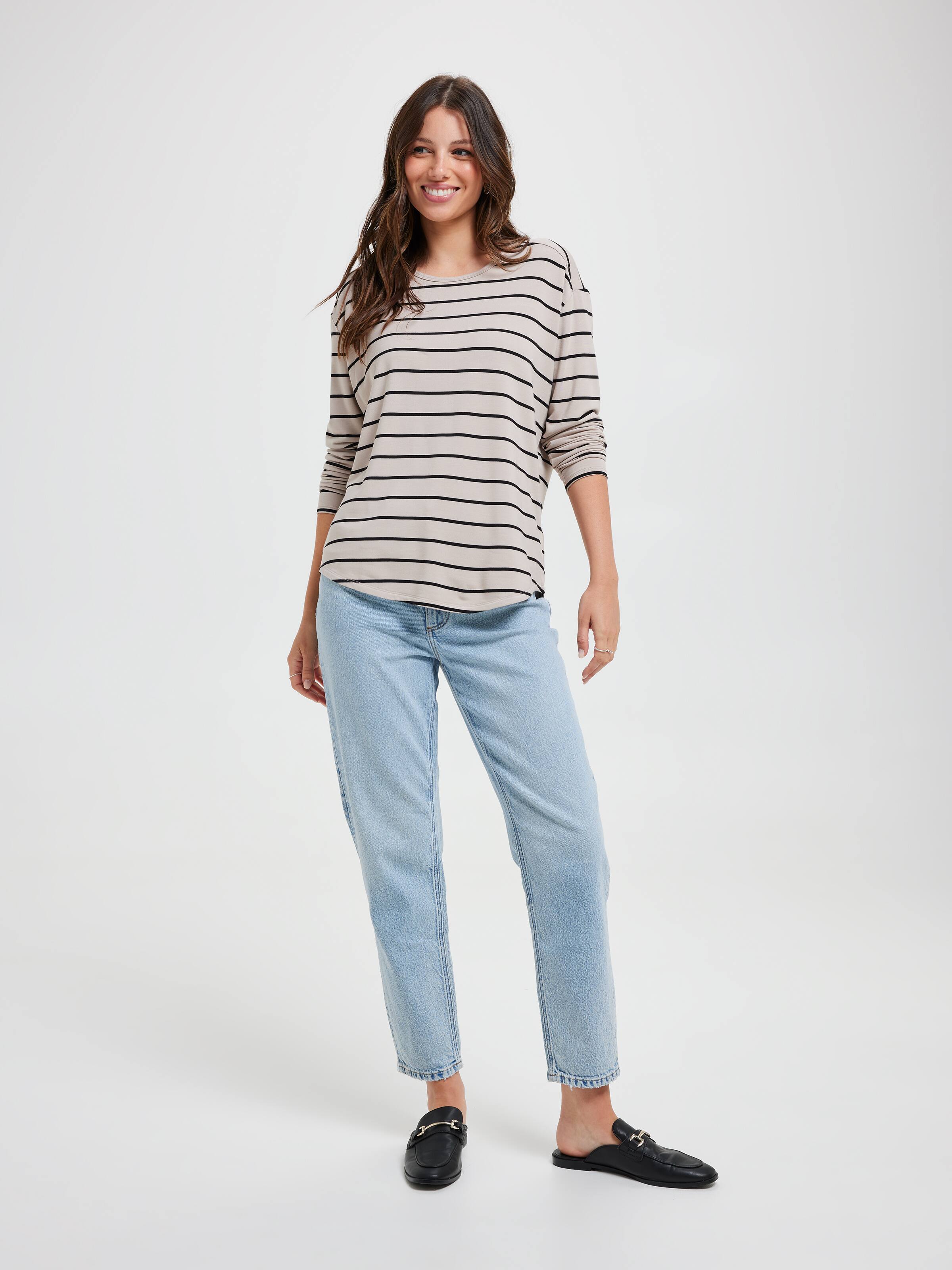 Luxe Long Sleeve Modal Crew Top