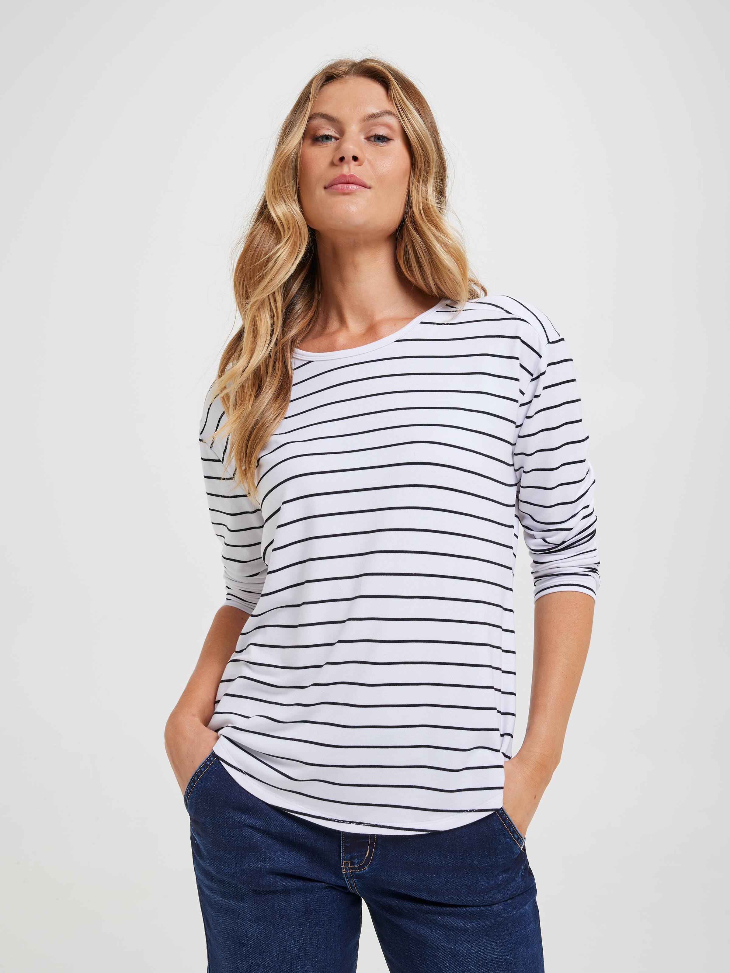 Luxe Long Sleeve Modal Crew Top
