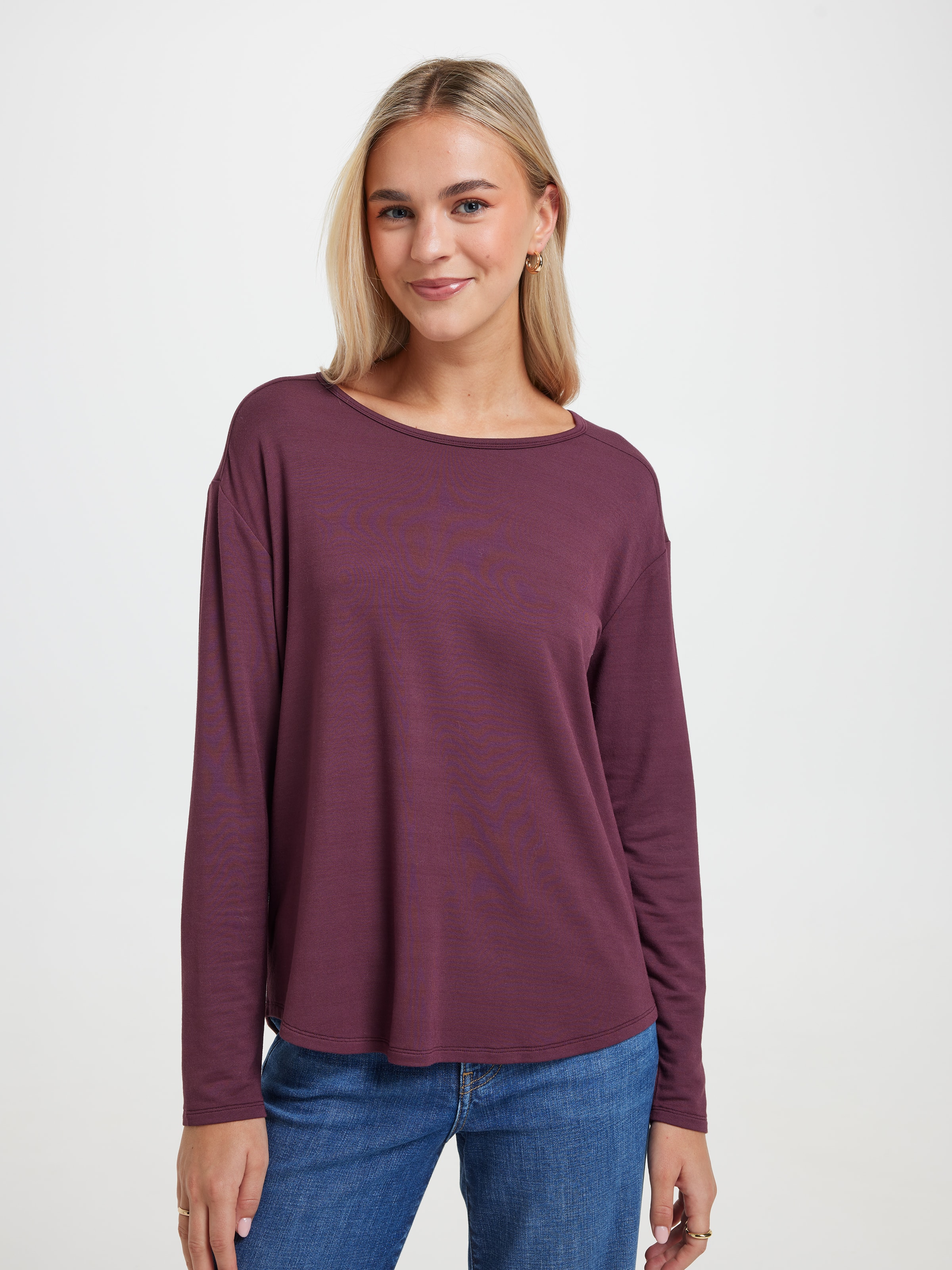 Luxe Long Sleeve Modal Crew Top