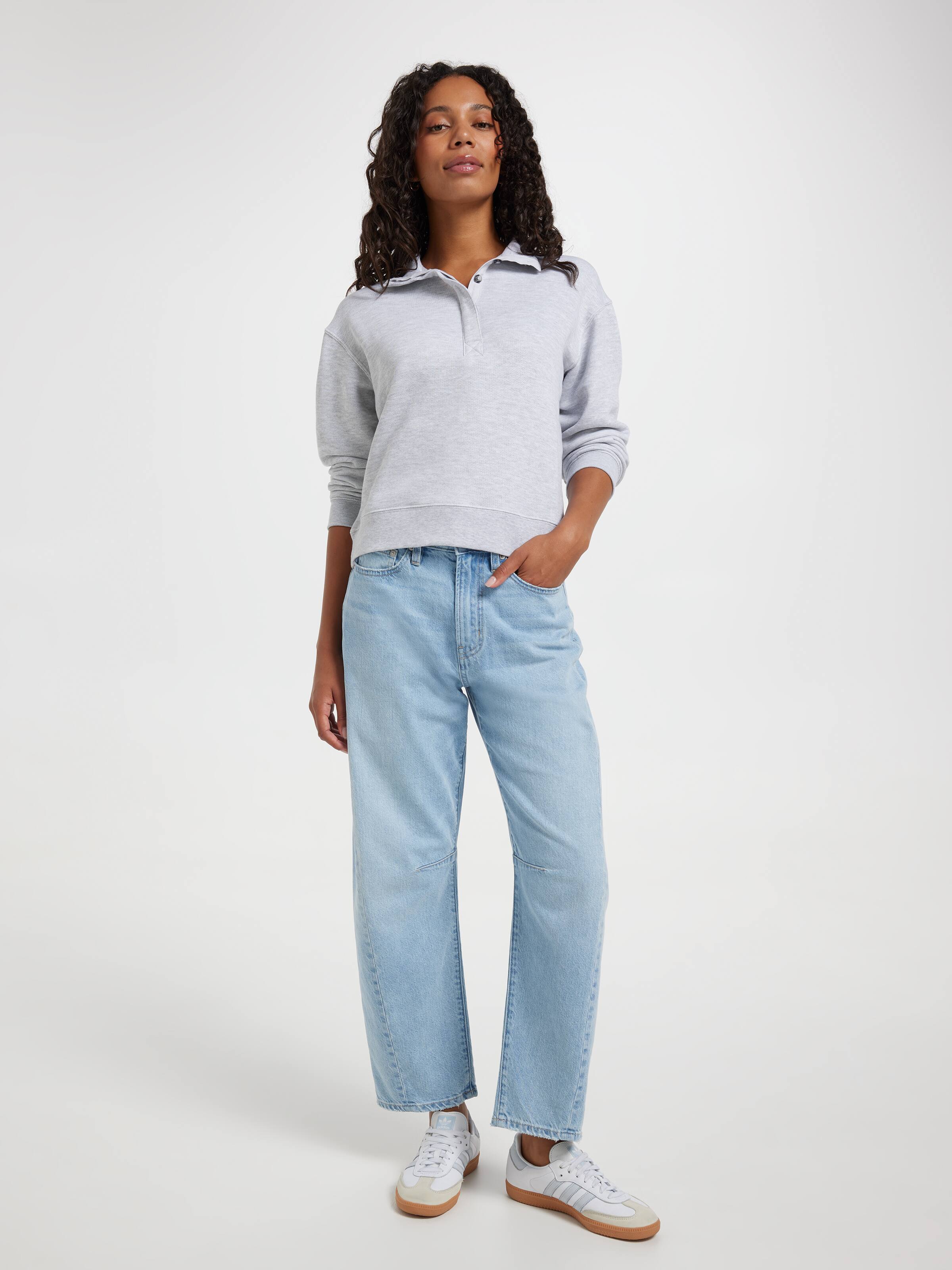 Phoebe Button Sweat