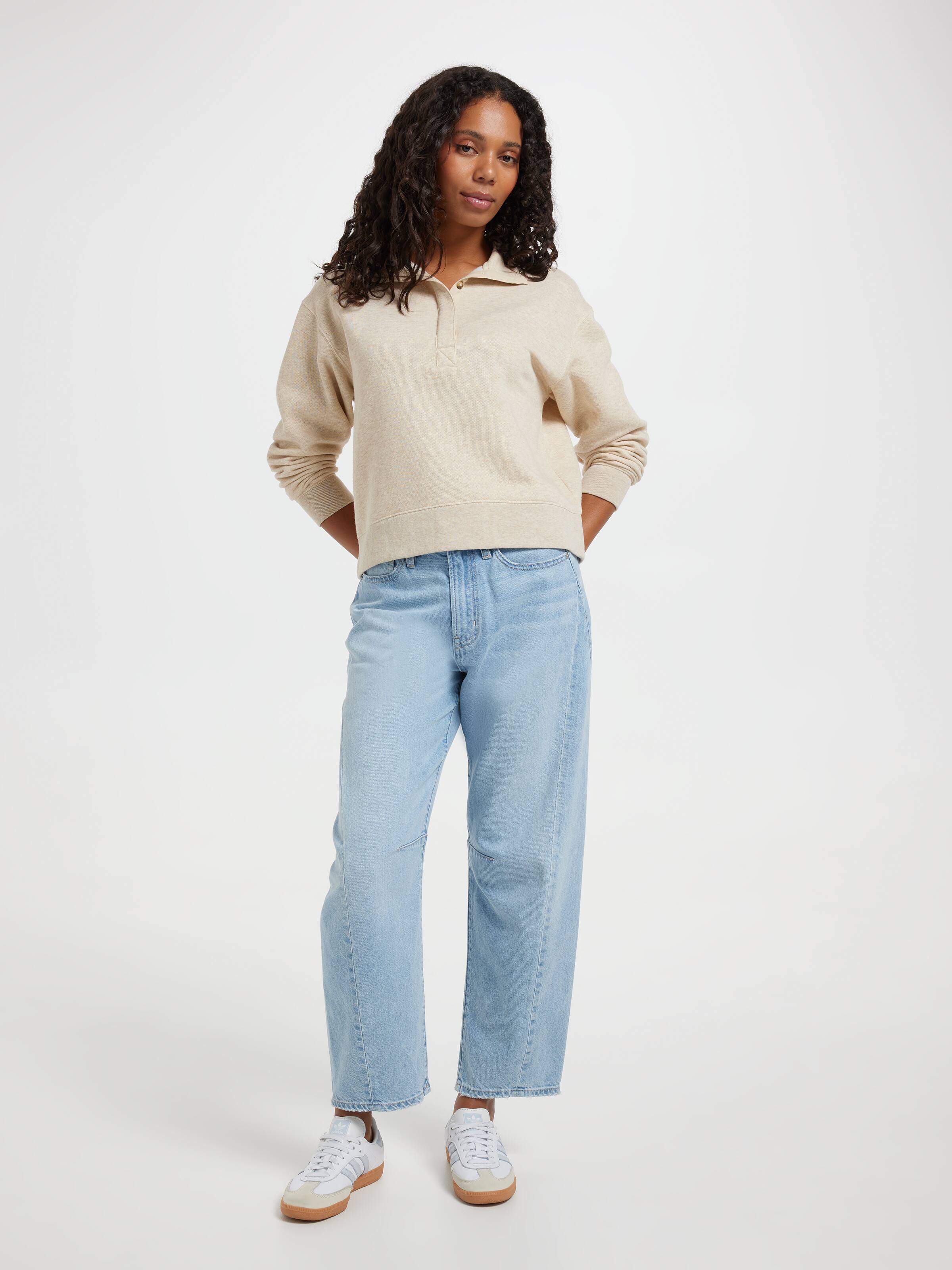 Phoebe Button Sweat