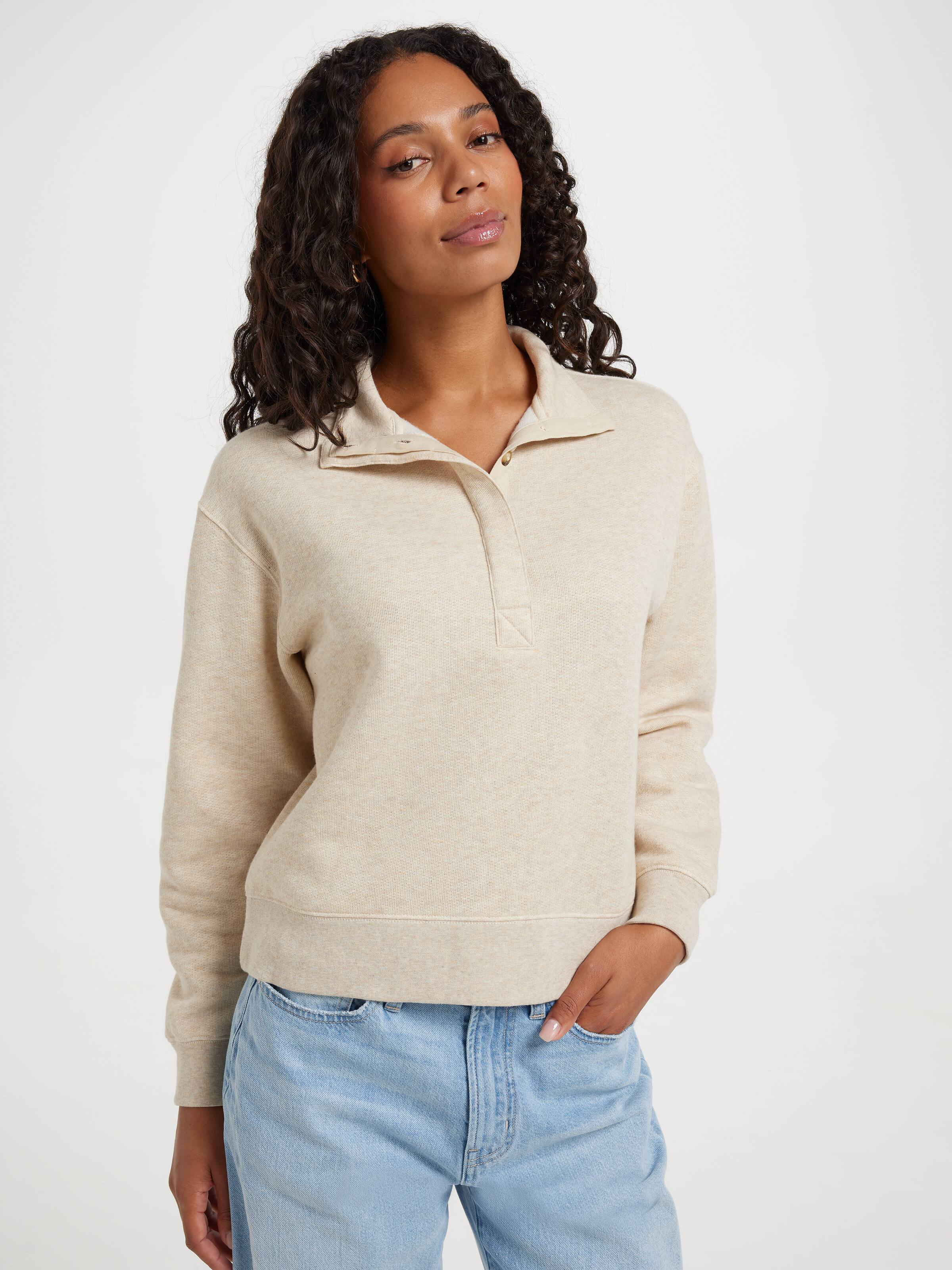 Phoebe Button Sweat