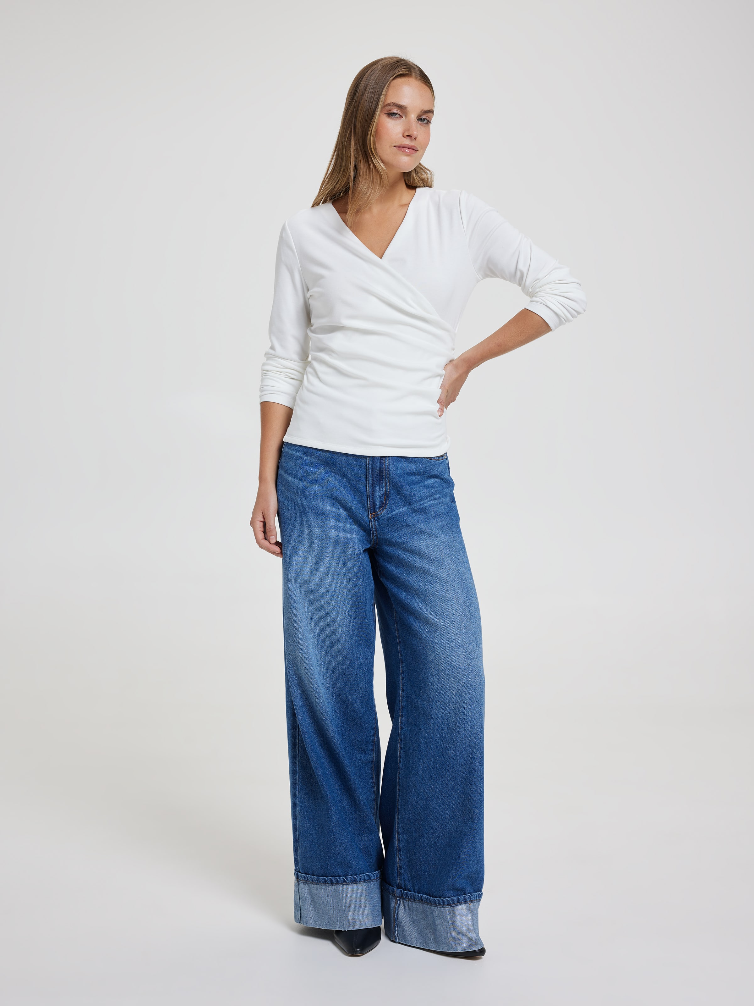 Georgia Wrap Long Sleeve Top