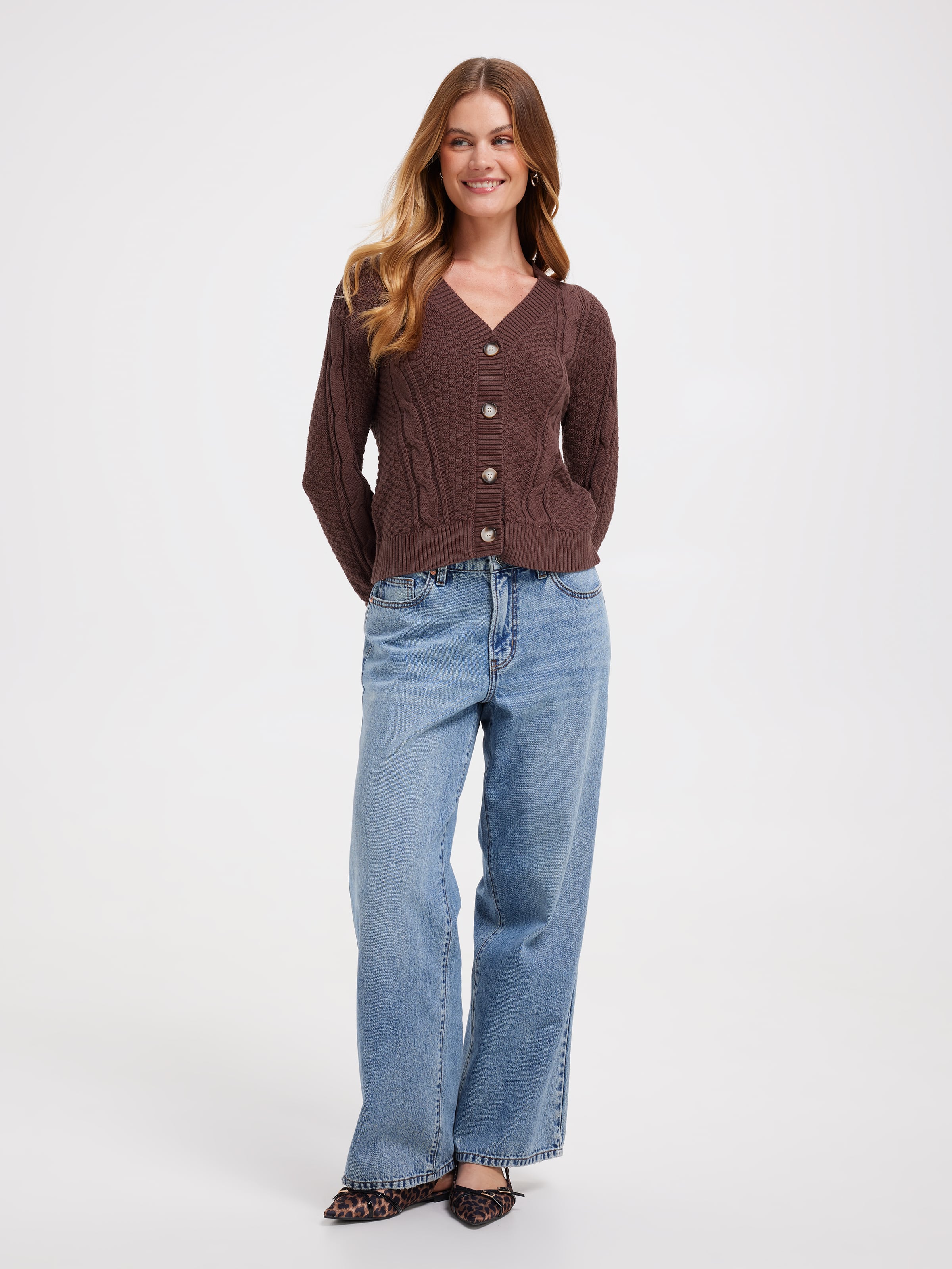 Tabitha Cotton Cable Cardi