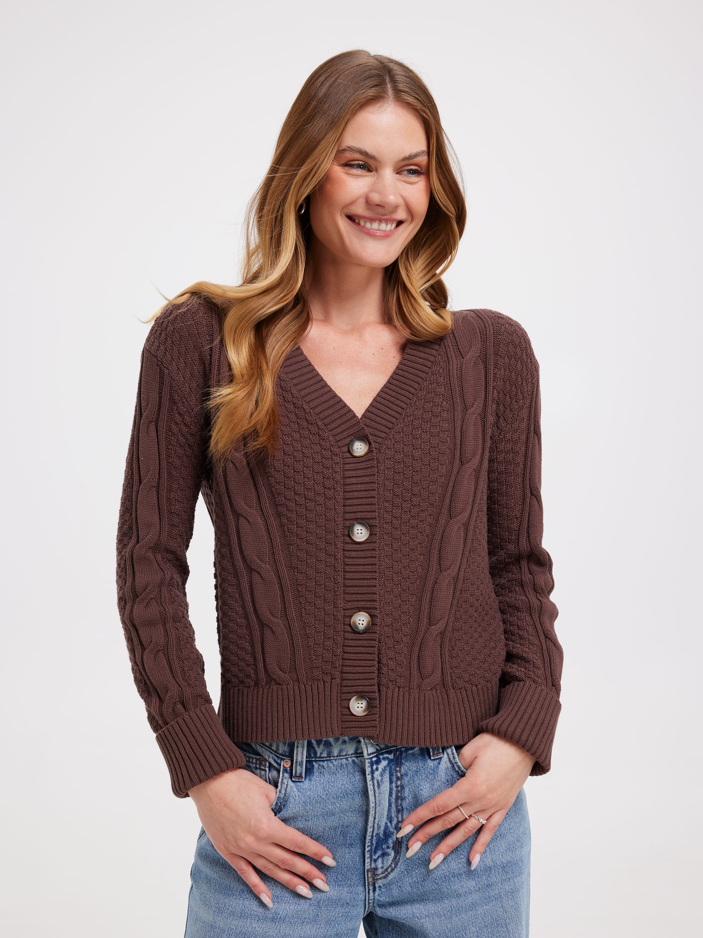 Tabitha Cotton Cable Cardi