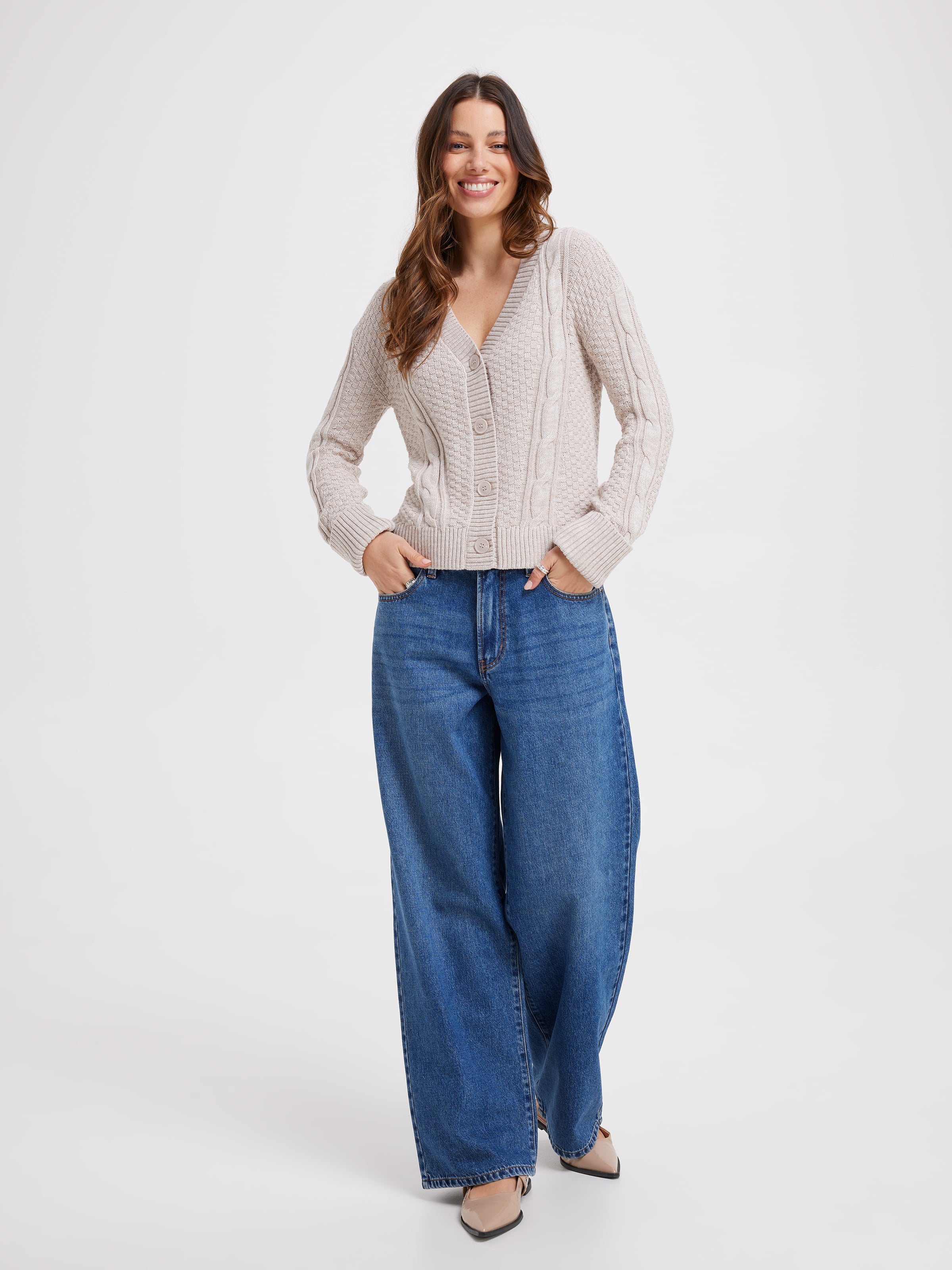 Tabitha Cotton Cable Cardi