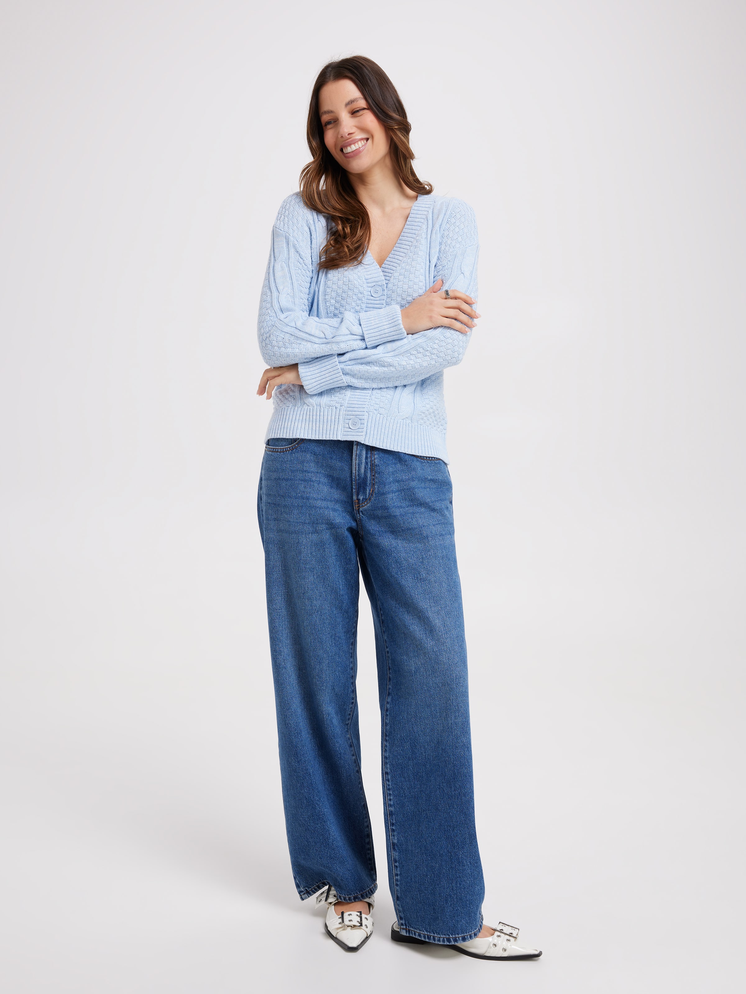 Tabitha Cotton Cable Cardi