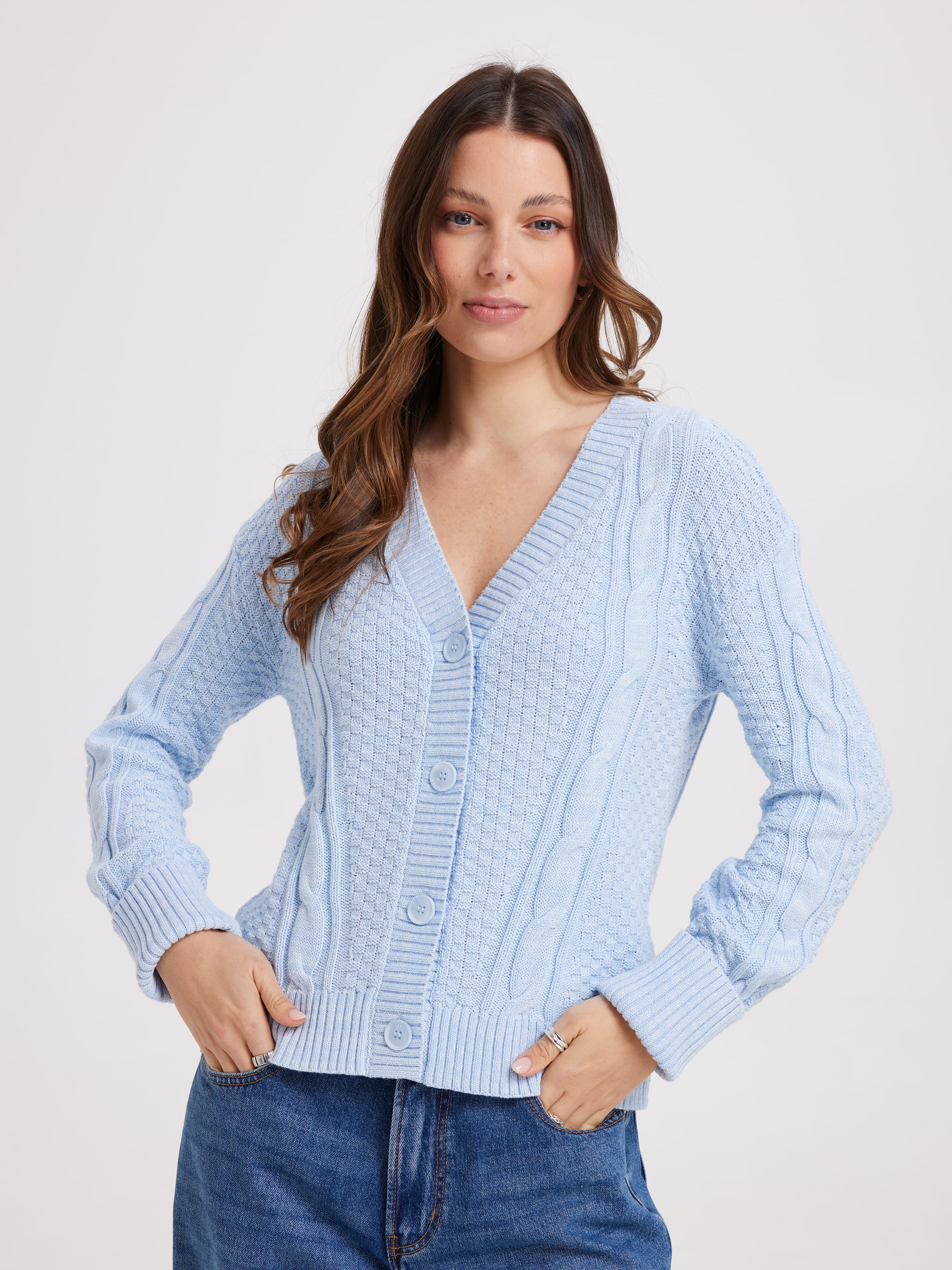 Tabitha Cotton Cable Cardi