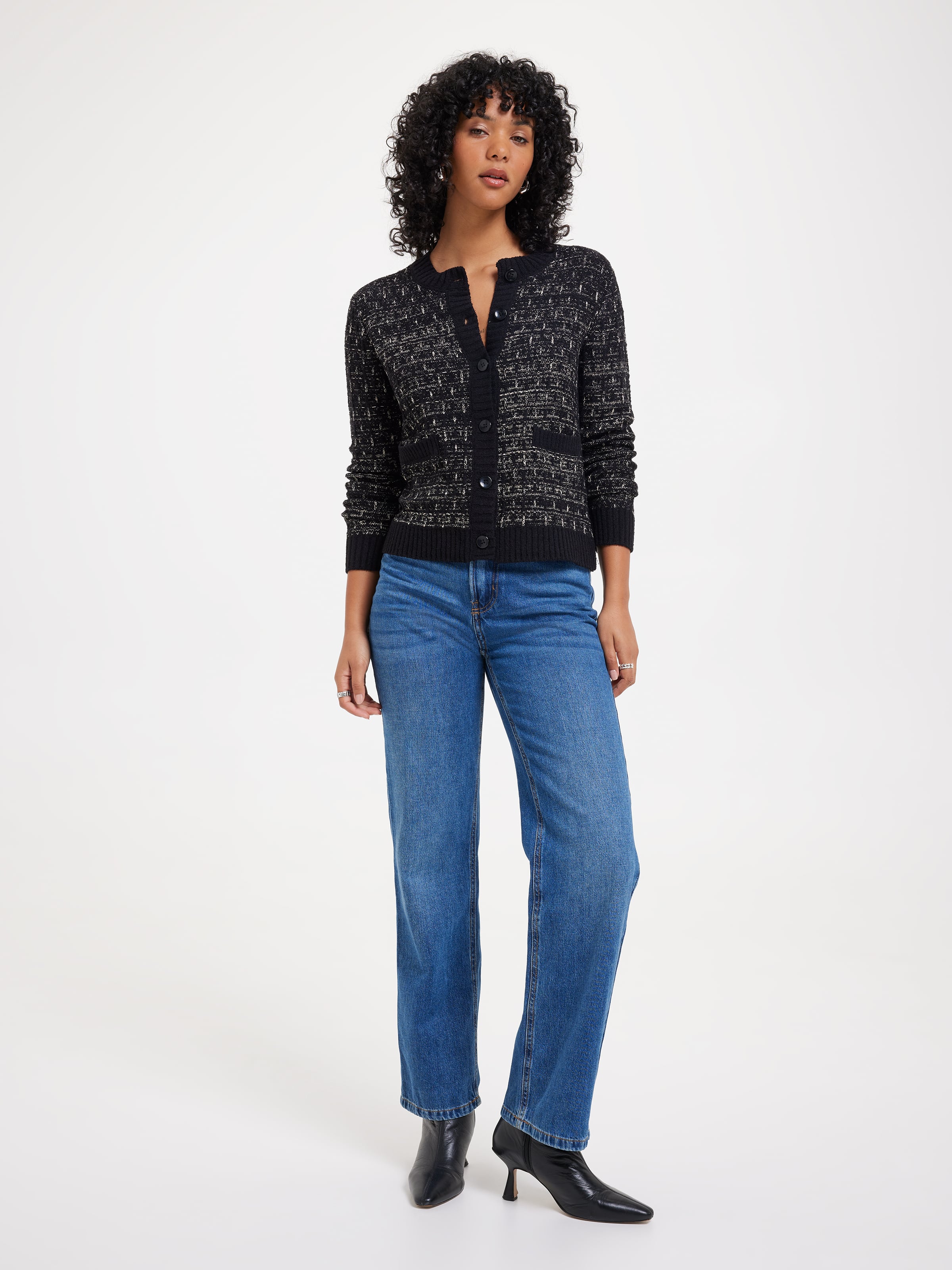 Claire Cropped Crew Neck Cardi