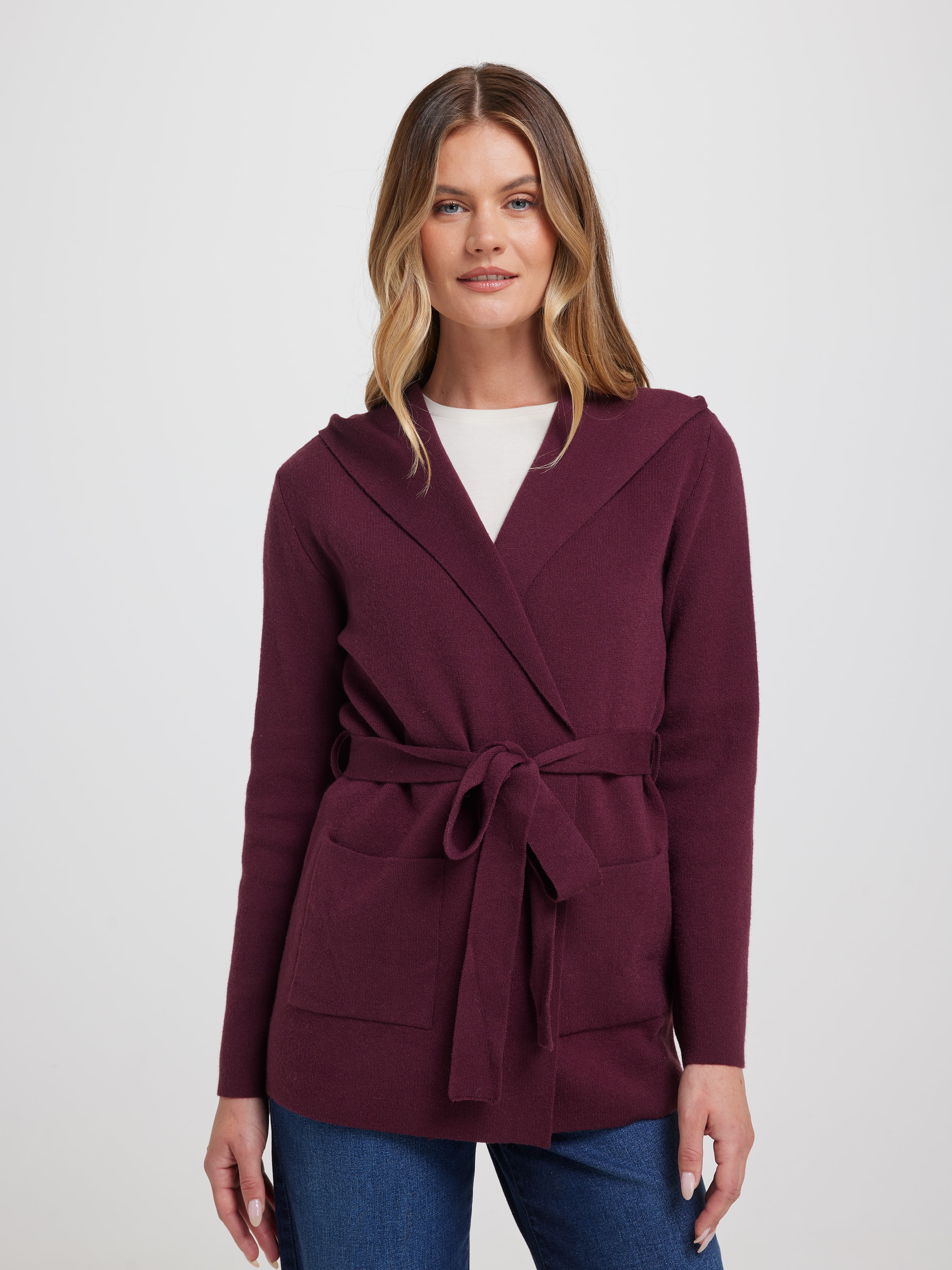 Ivy Hooded Wrap Coatigan