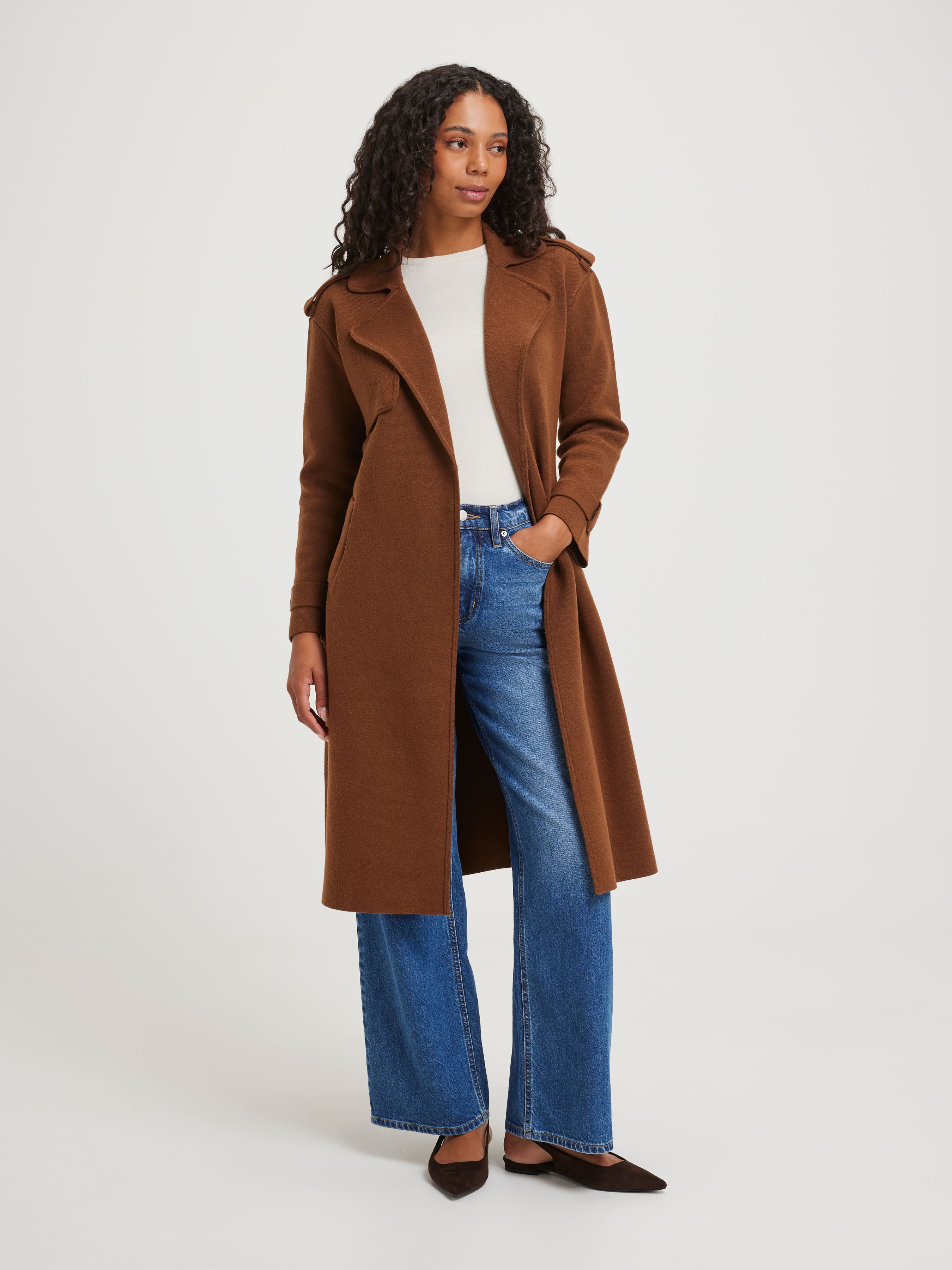 Anneliese Trench Wrap Coatigan