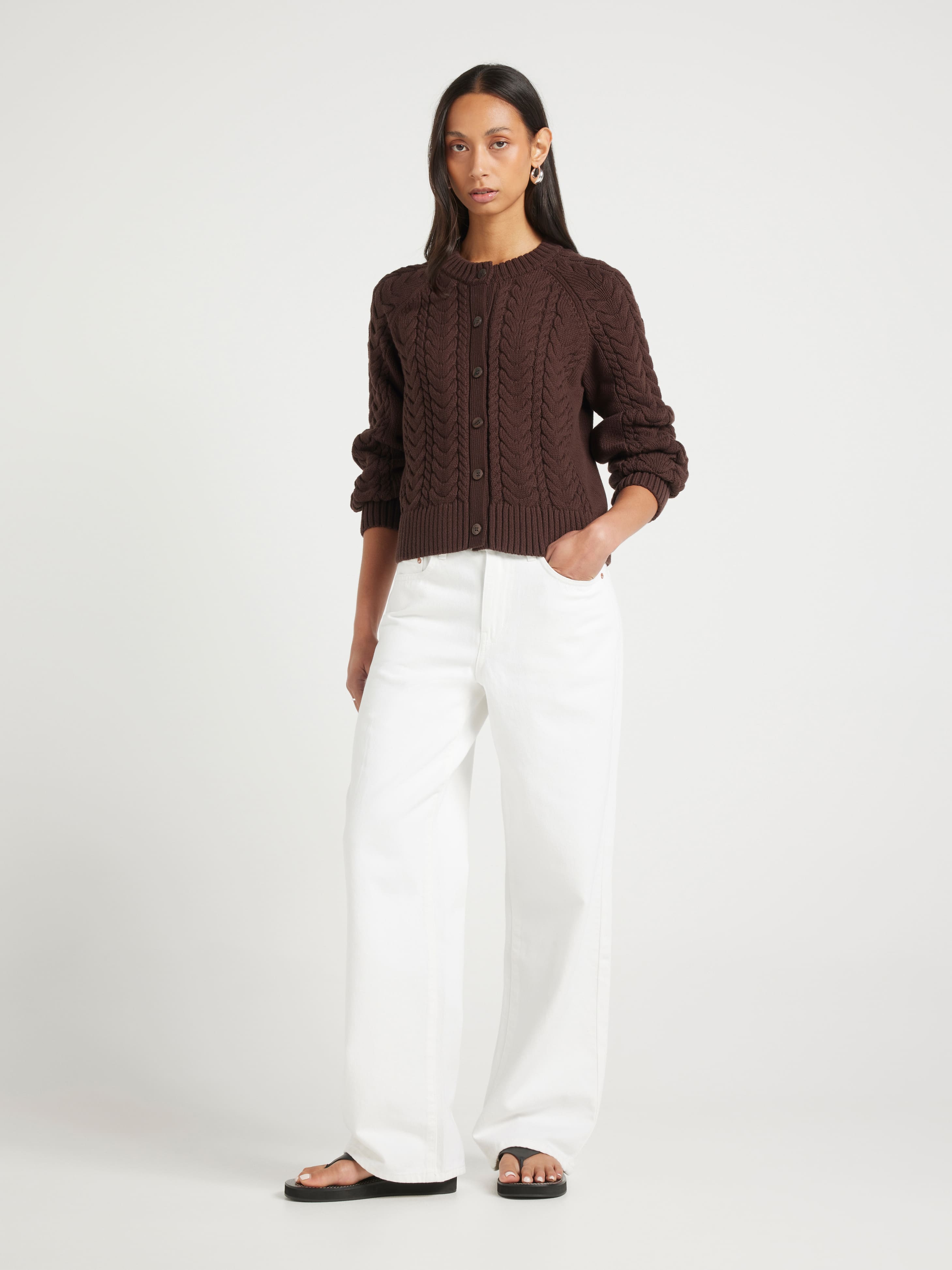 Daisy Chunky Knit Cardi