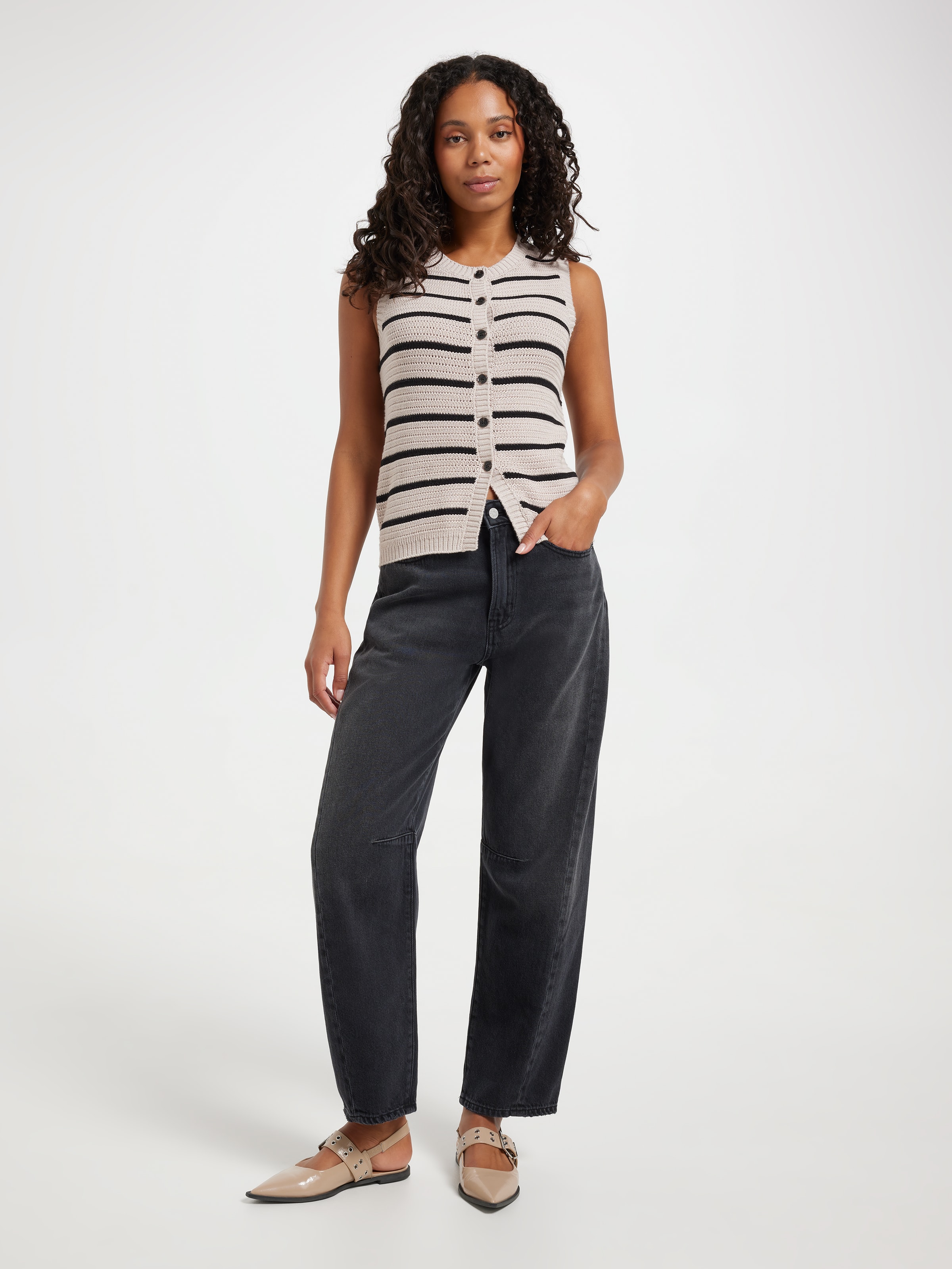 Heidi Button Thru Knit Vest
