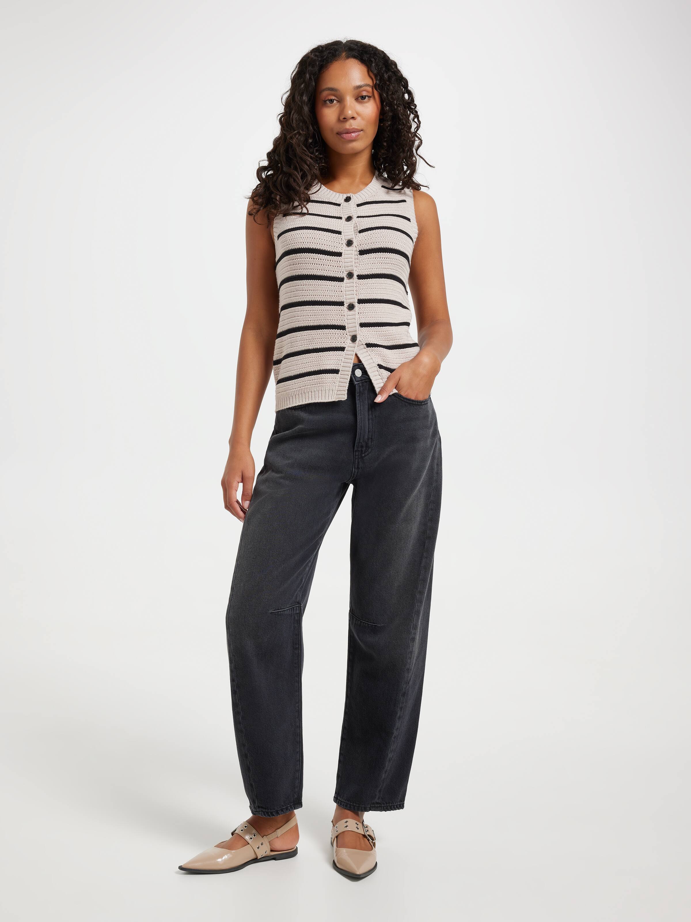 Heidi Button Thru Knit Vest