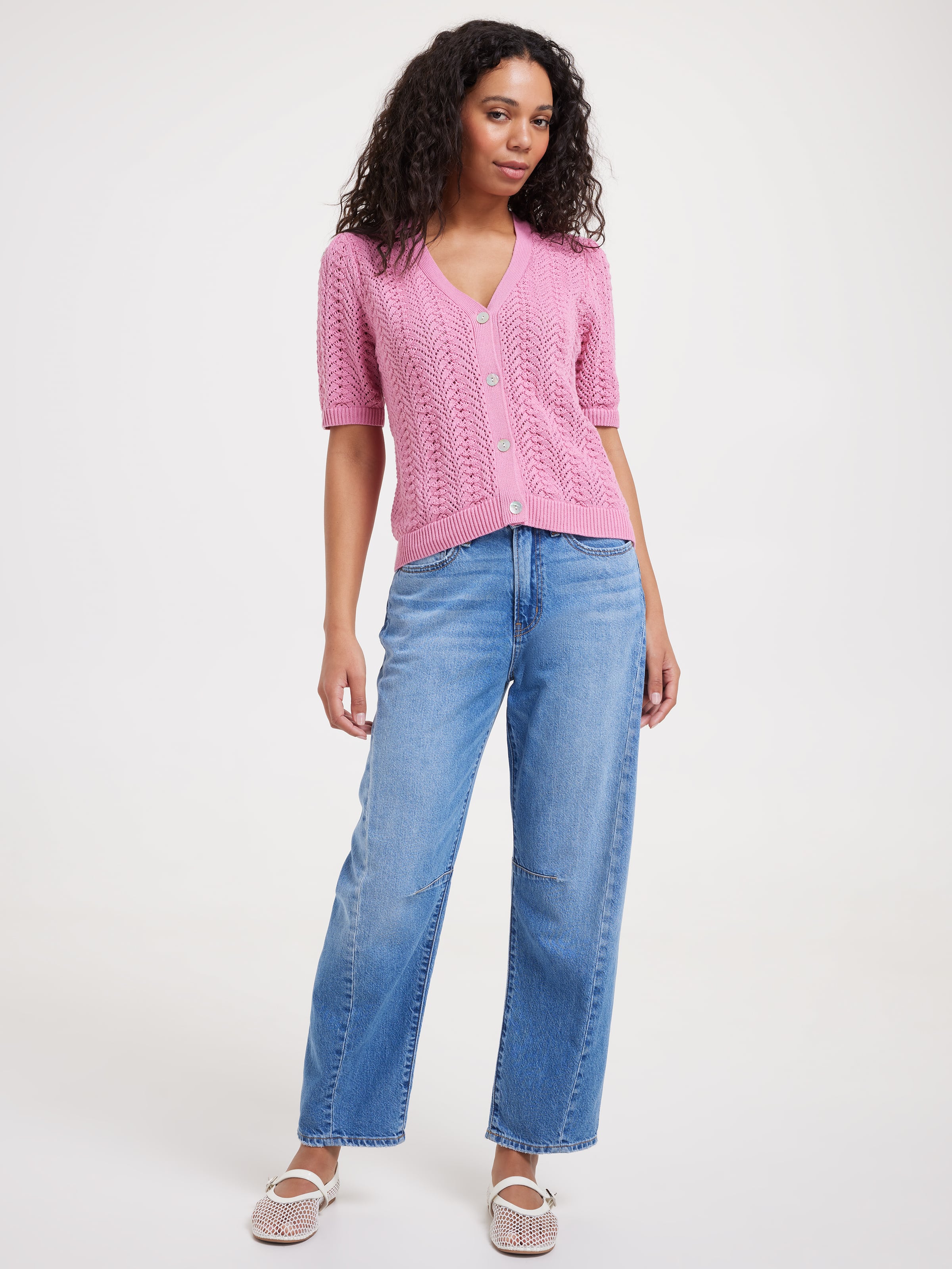 Bronte Pointelle Cardigan