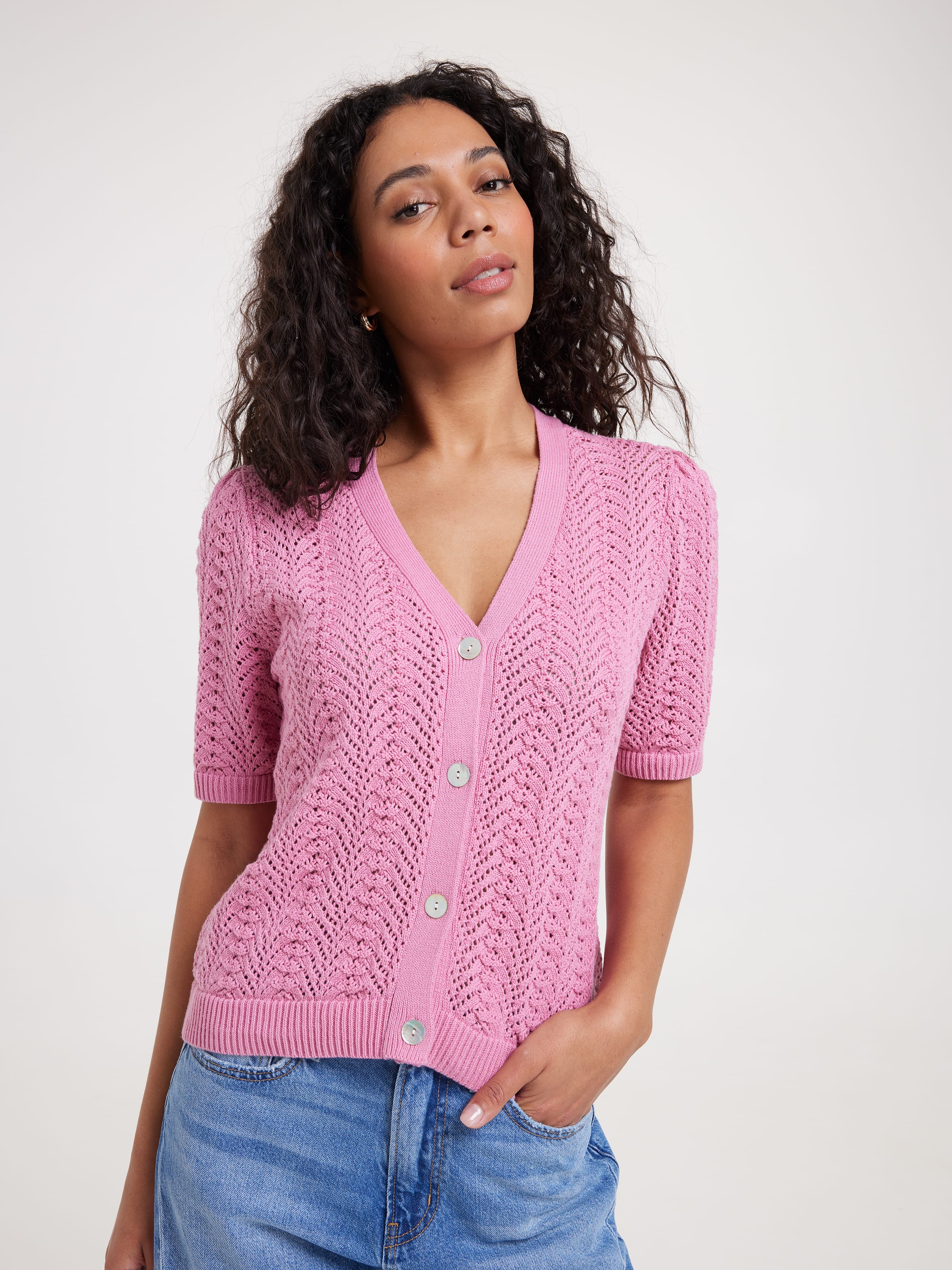Bronte Pointelle Cardigan
