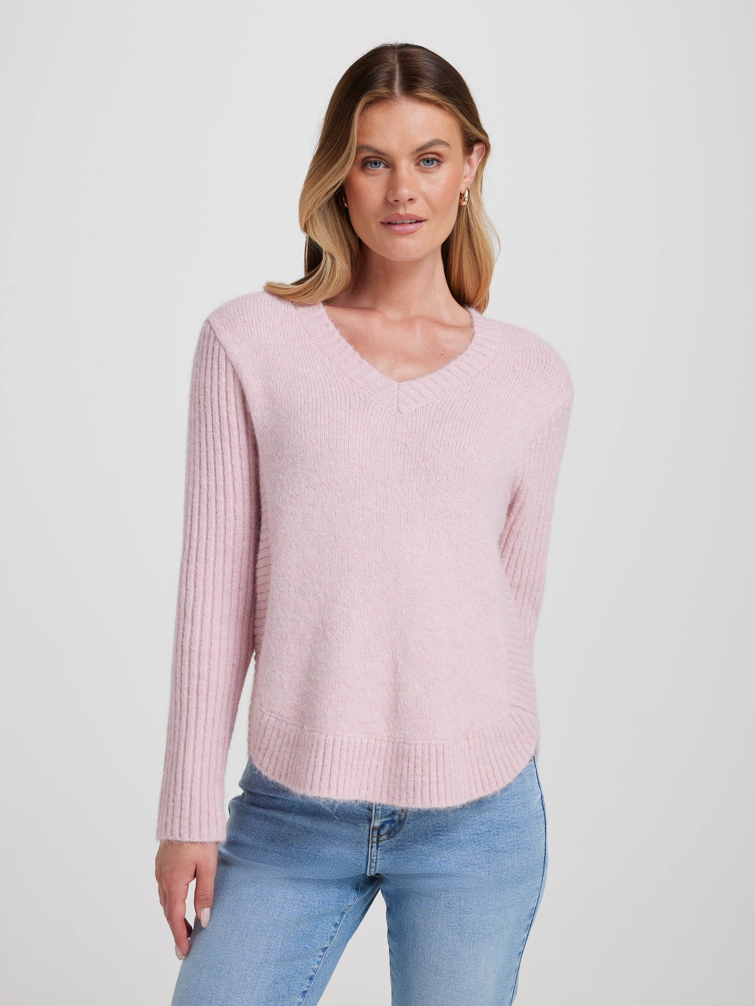 Serena Faux Mohair Pullover