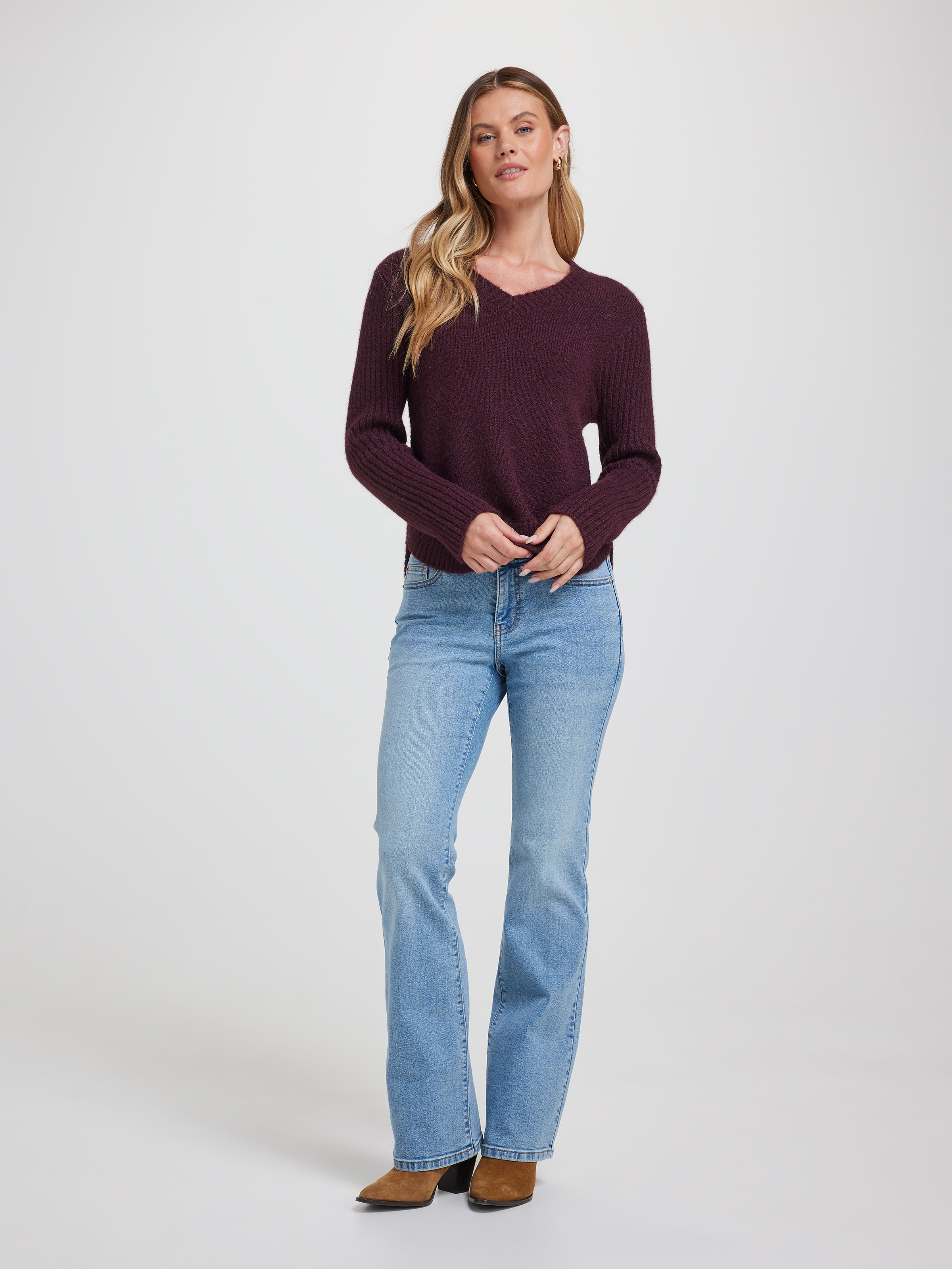 Serena Faux Mohair Pullover