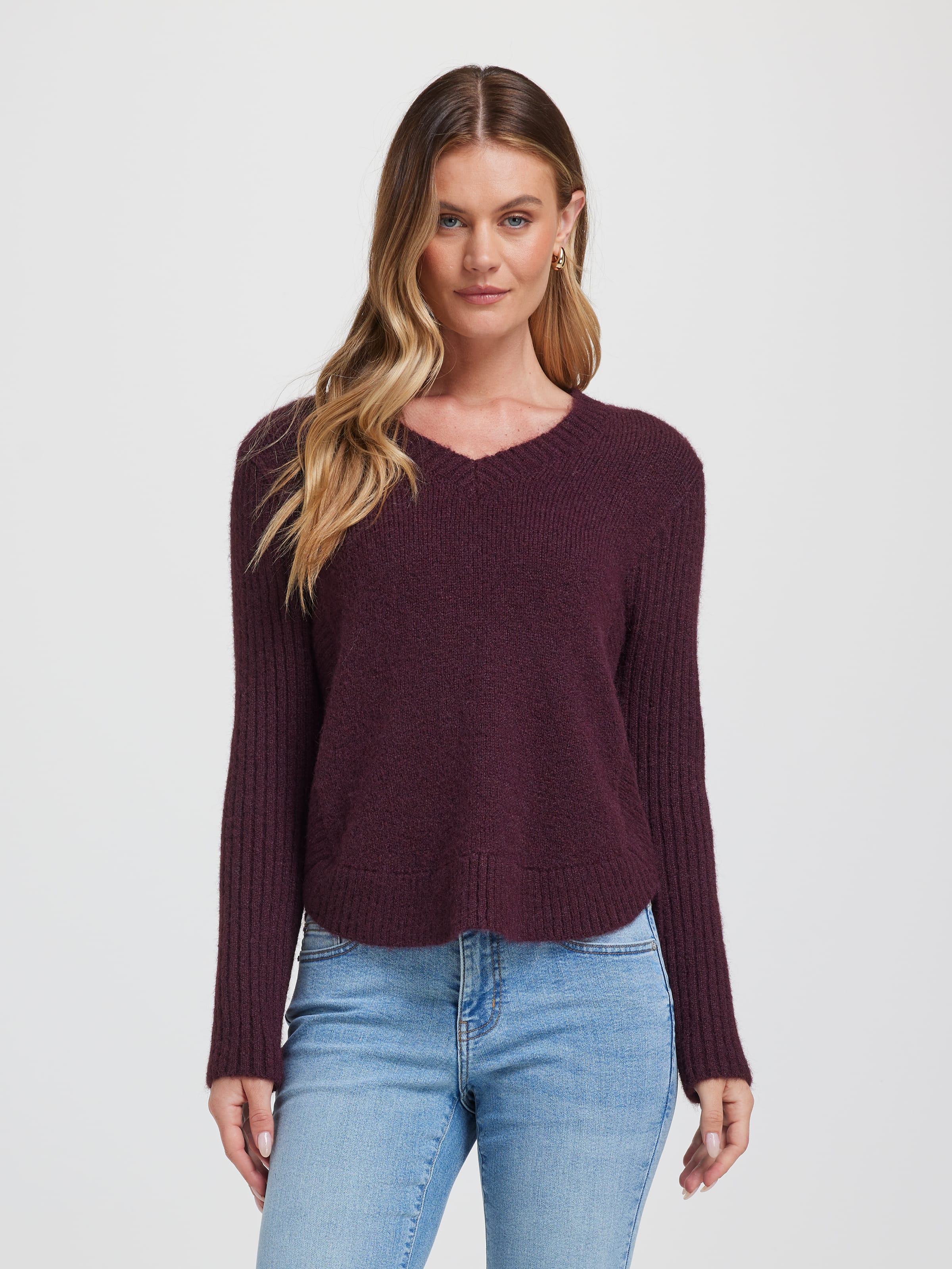 Serena Faux Mohair Pullover