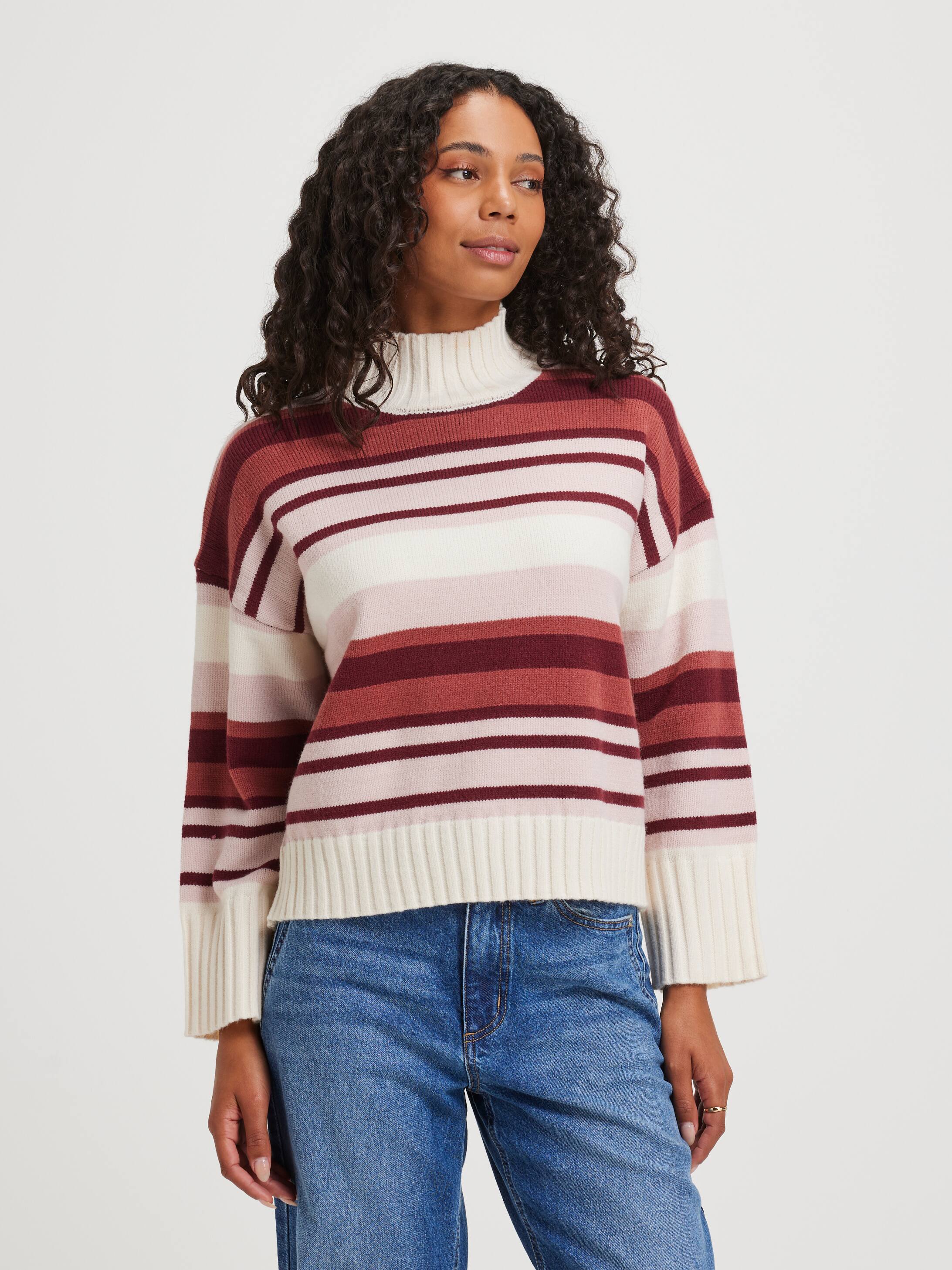 Carrie Mock Neck Pullover