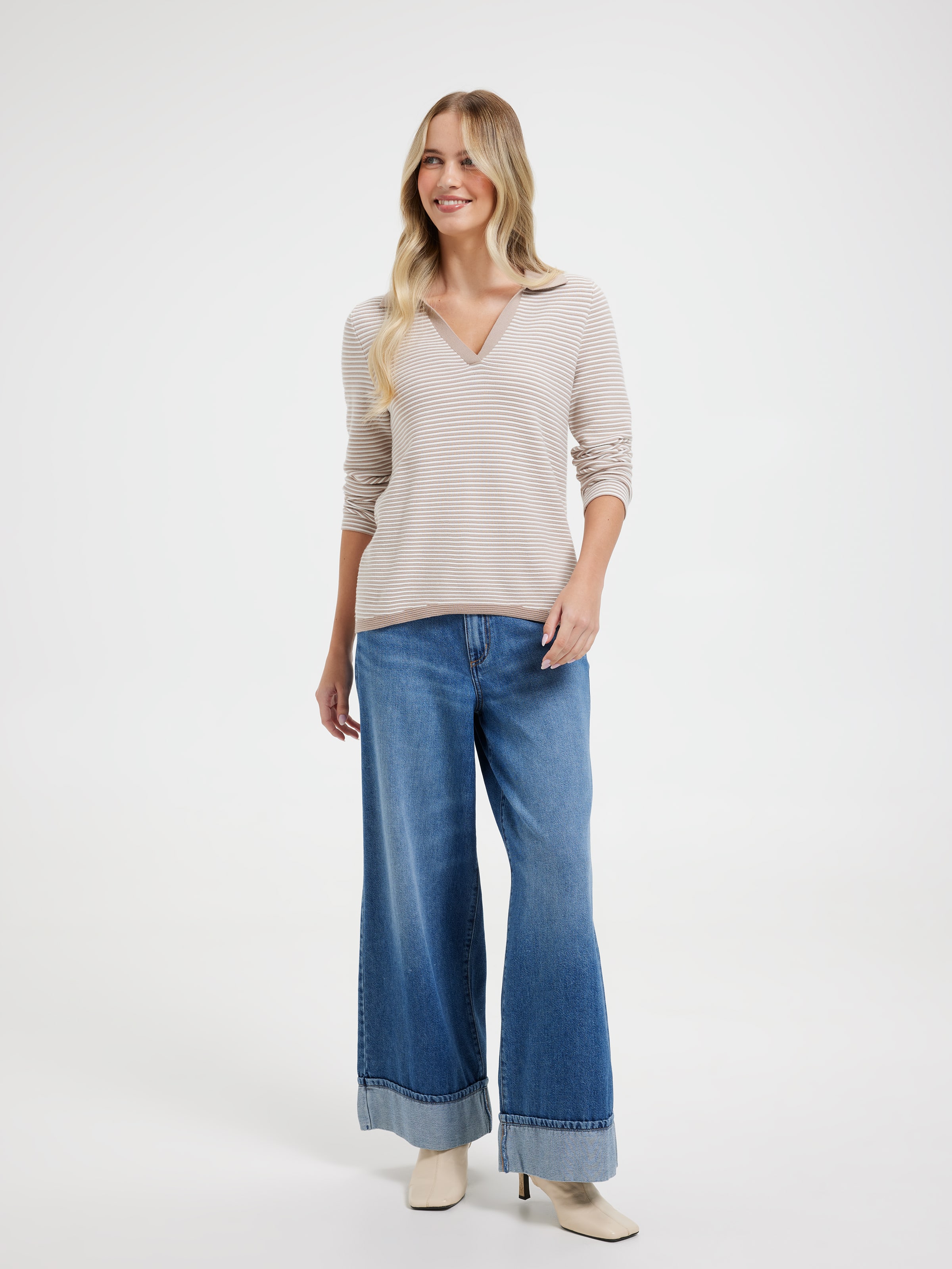 Phoebe Collar Ottoman Pullover