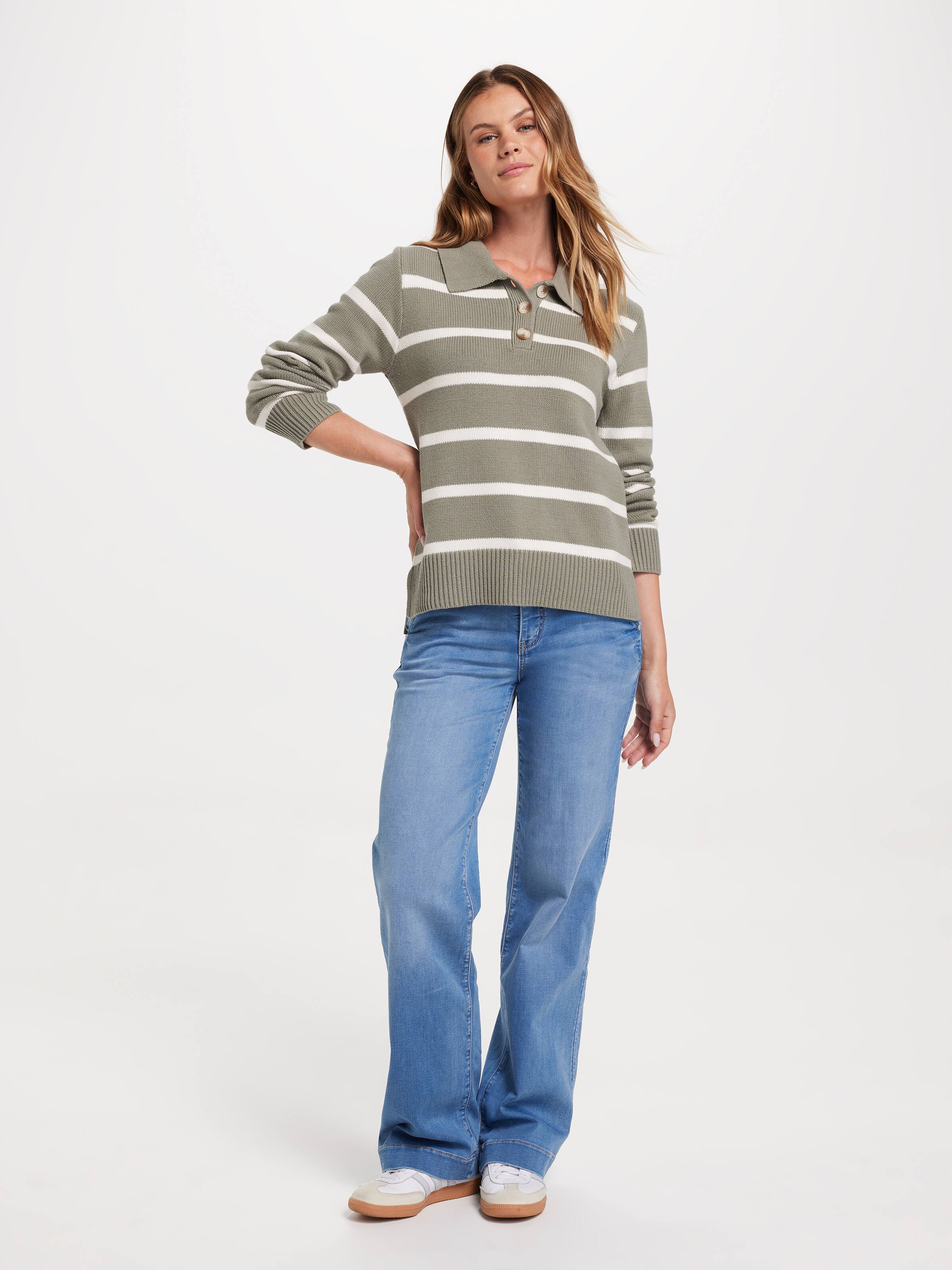 Harper Collar Button Pullover