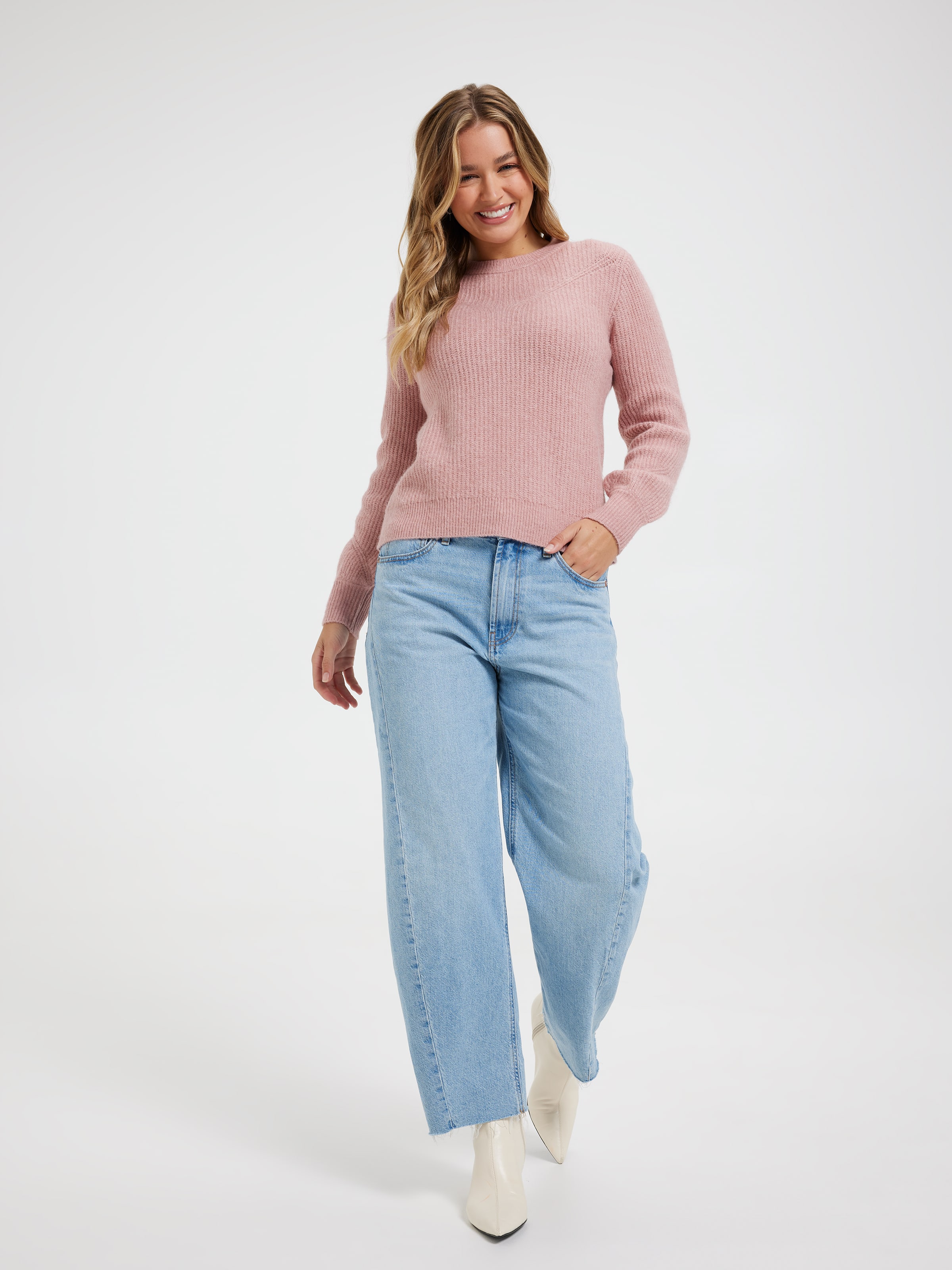 Nyla Luxe Crew Neck Pullover