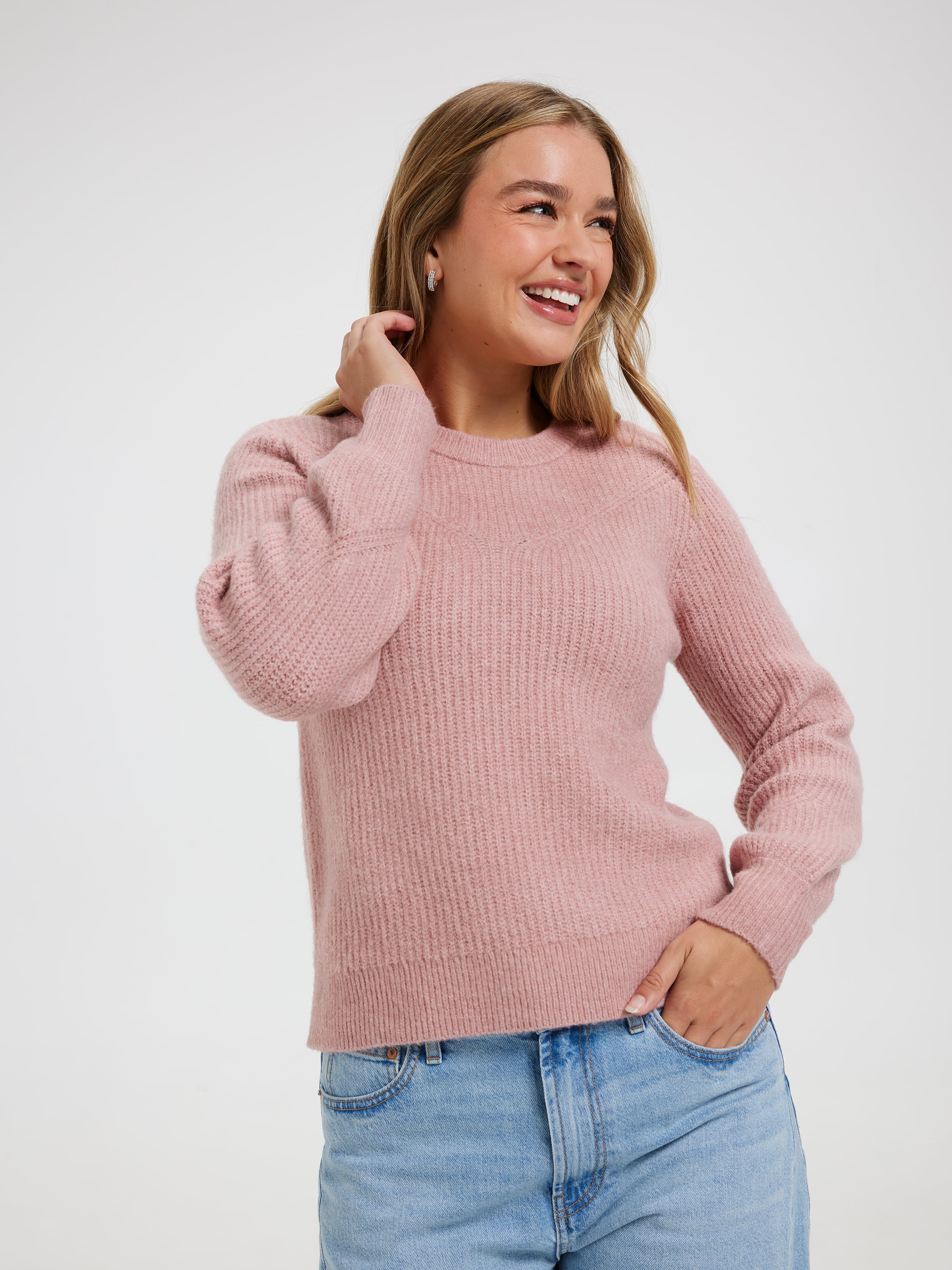 Nyla Luxe Crew Neck Pullover