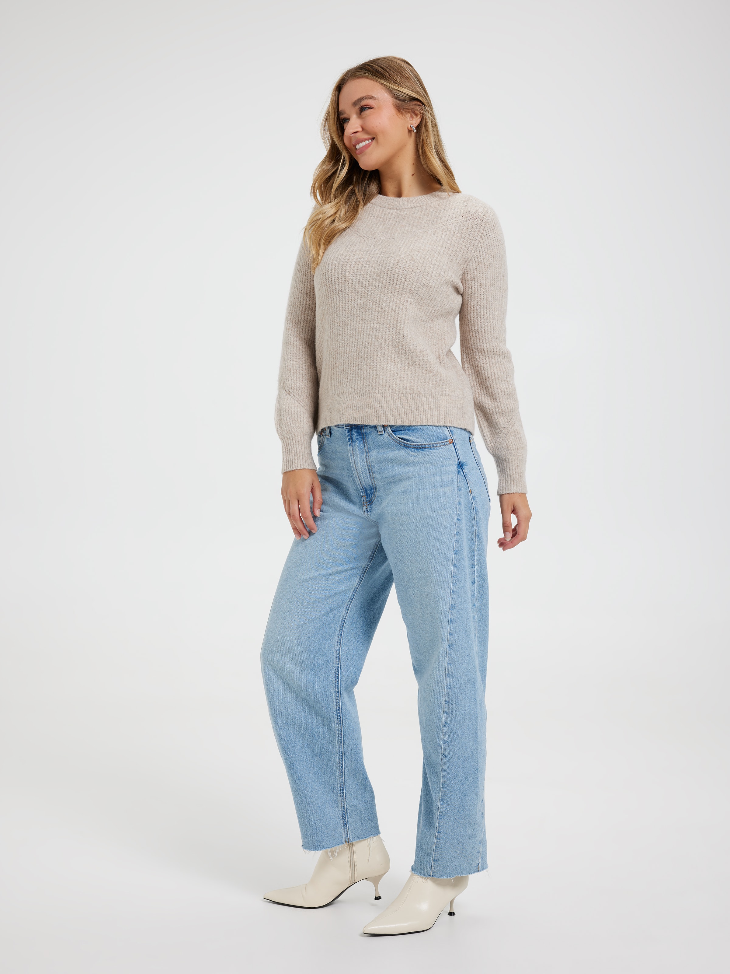 Nyla Luxe Crew Neck Pullover
