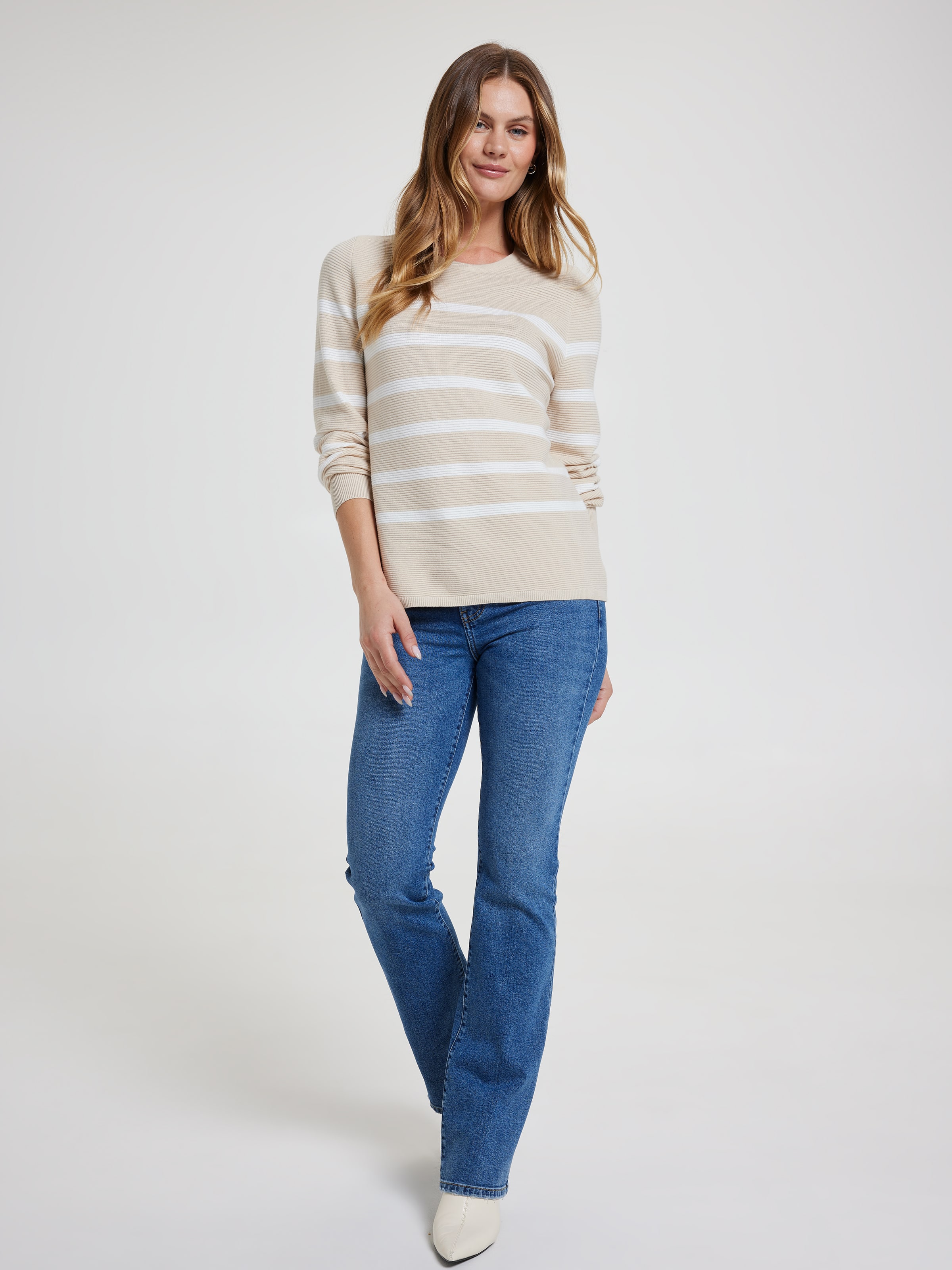 Elle Crewneck Ottoman Pullover